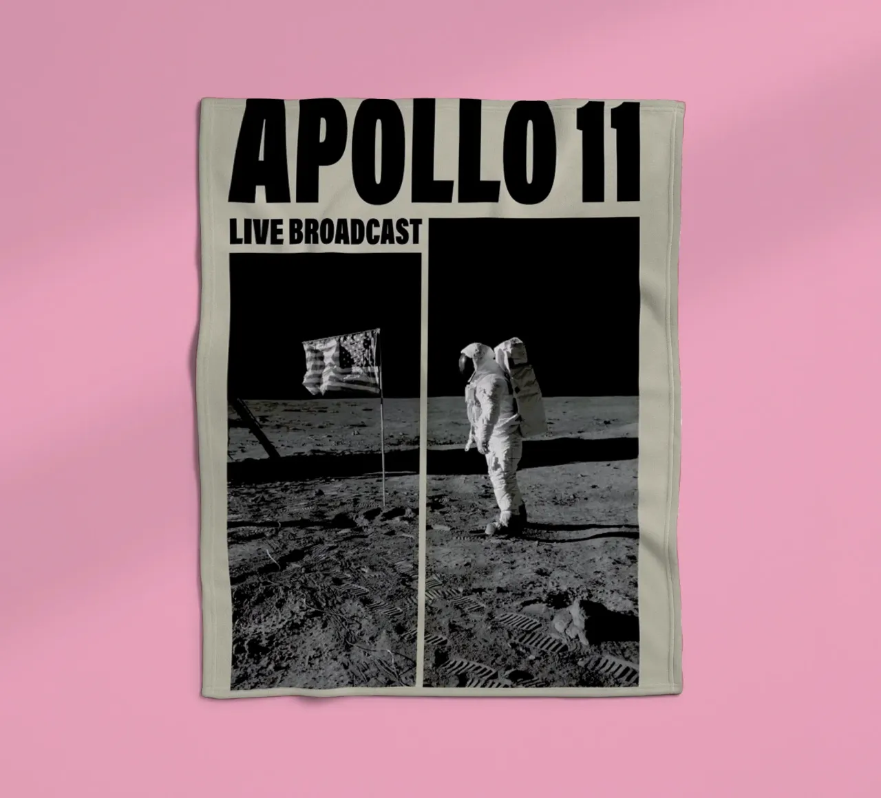 Apollo 11, Madison Square Garden II coperta in pile da Vintage by JUNIQE