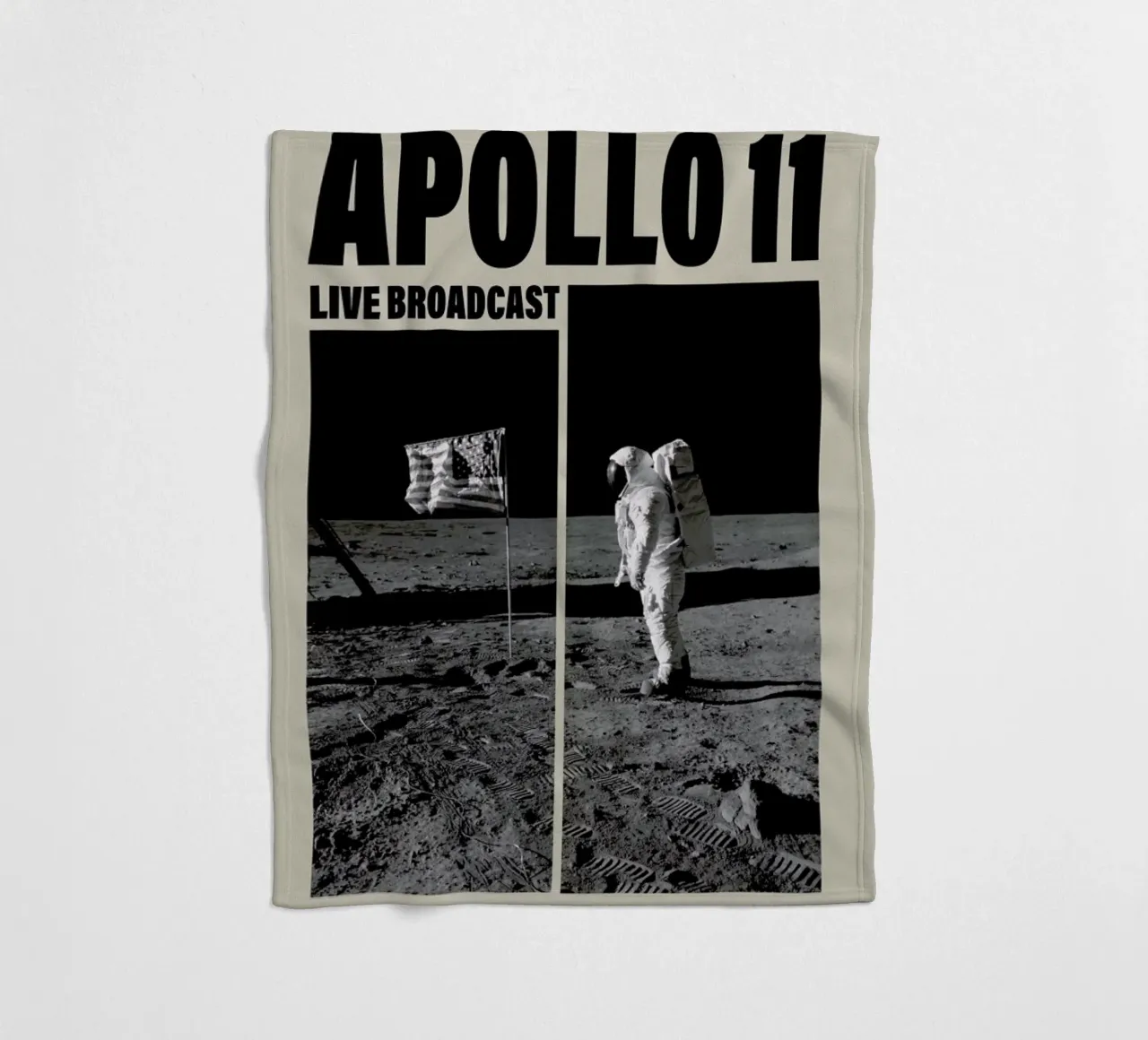Apollo 11, Madison Square Garden II coperta in pile da Vintage by JUNIQE