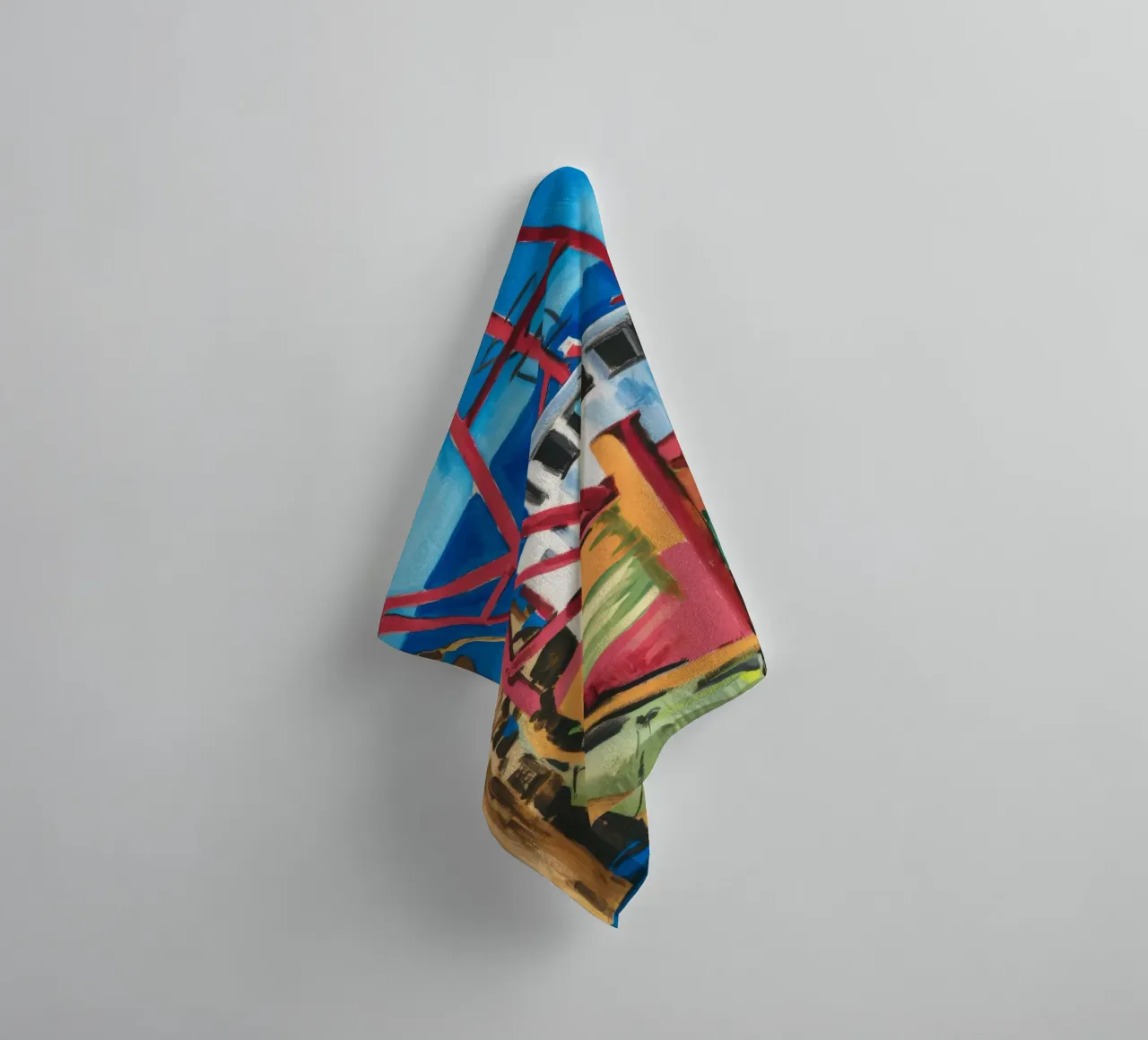 Appel de la voile cramoisie serviette de bain de Mystic Grain