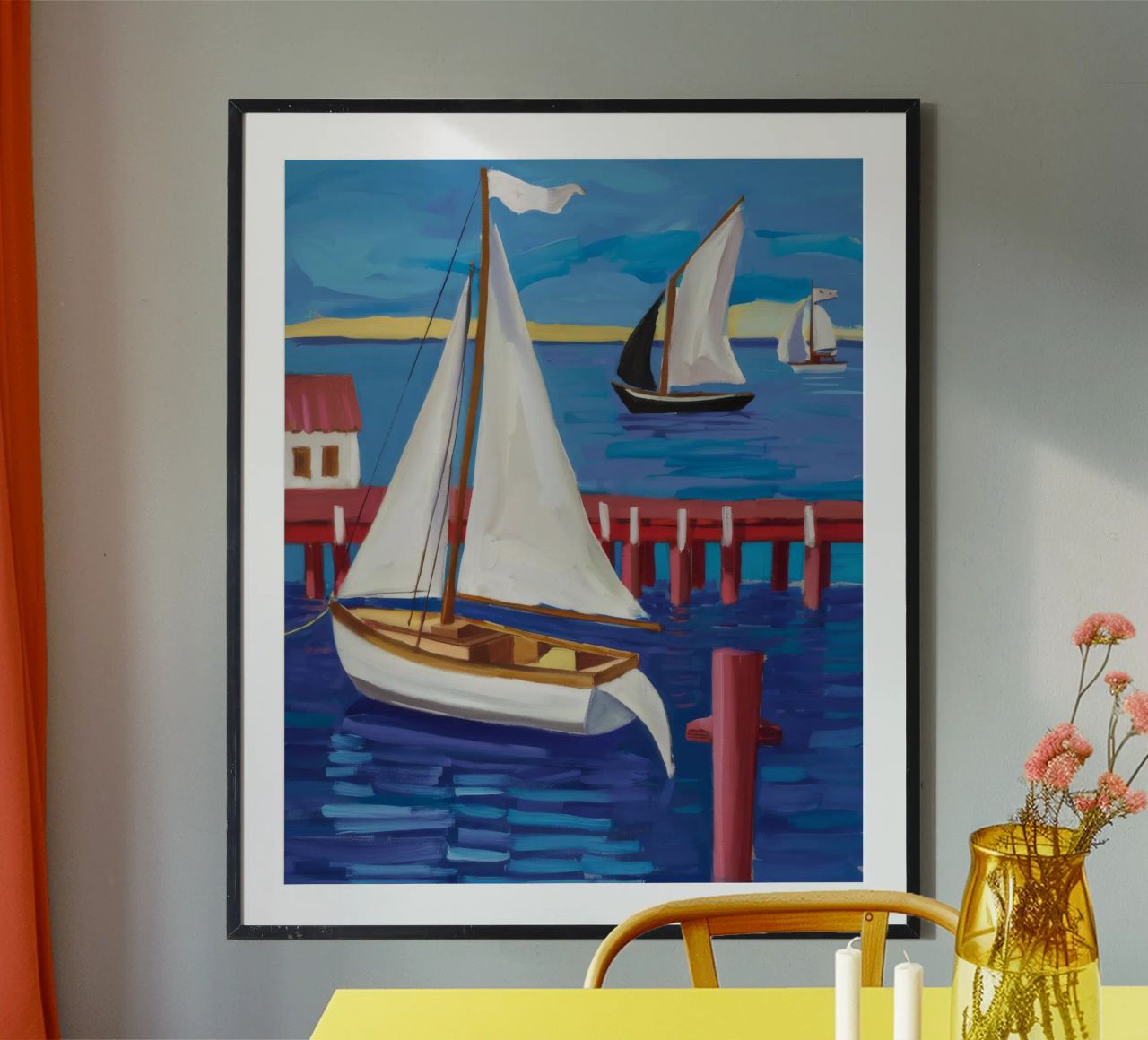 White Wind Voyage poster by Mystic Grain
