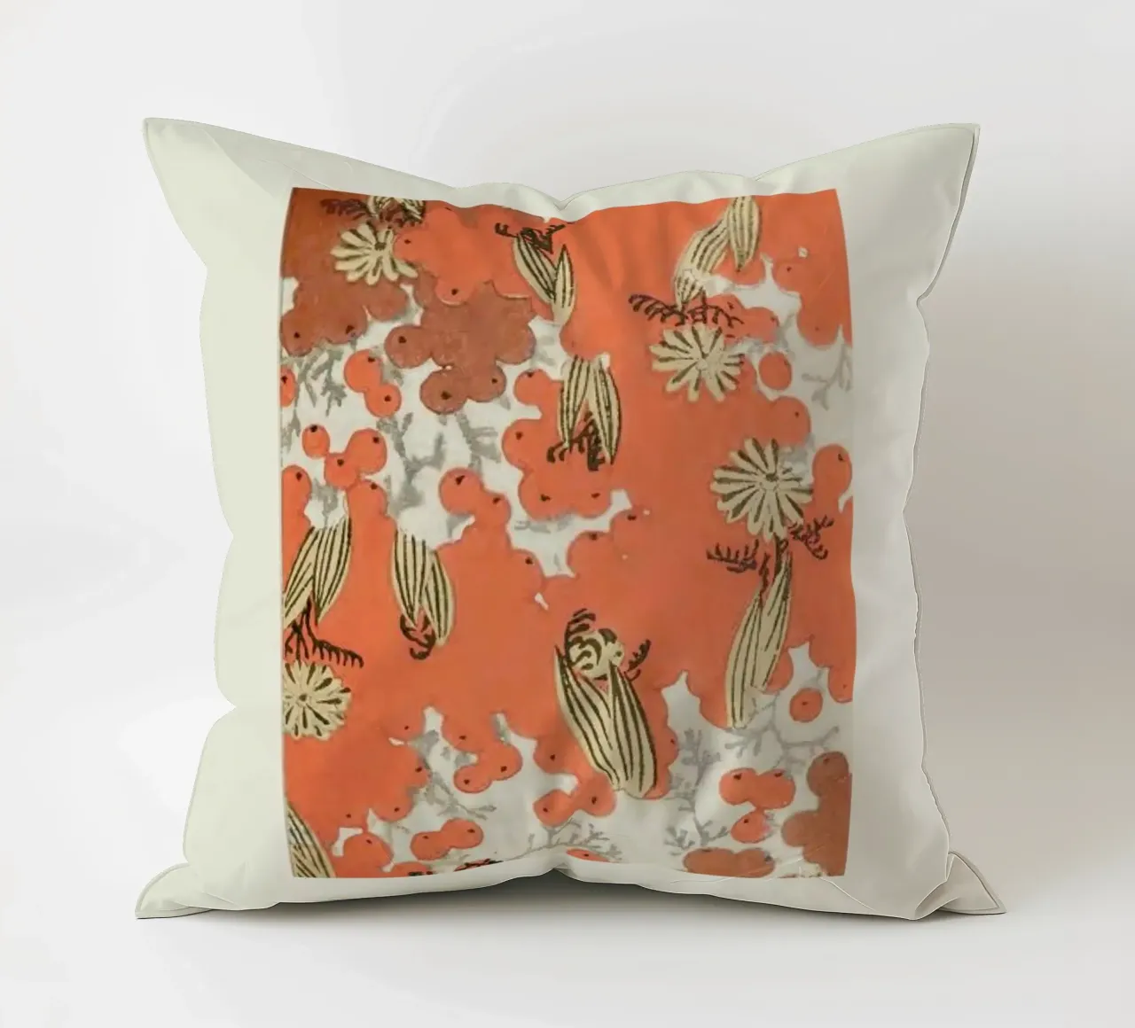 Shin-Bijutsukai - Berry decorative cushion by Vintage by JUNIQE