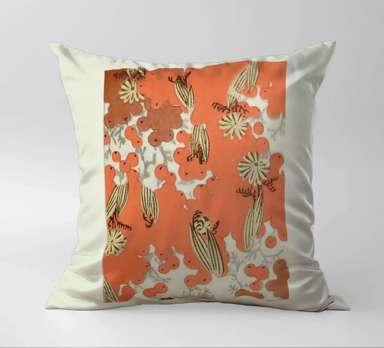 Shin-Bijutsukai - Berry decorative cushion by Vintage by JUNIQE