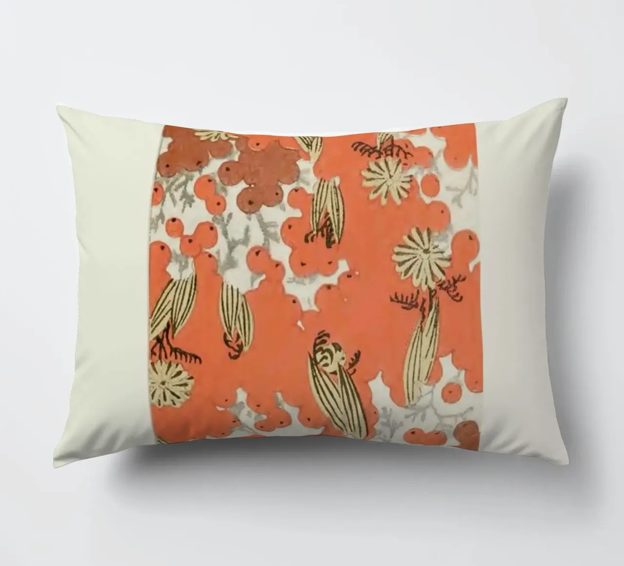 Shin-Bijutsukai - Berry decorative cushion by Vintage by JUNIQE