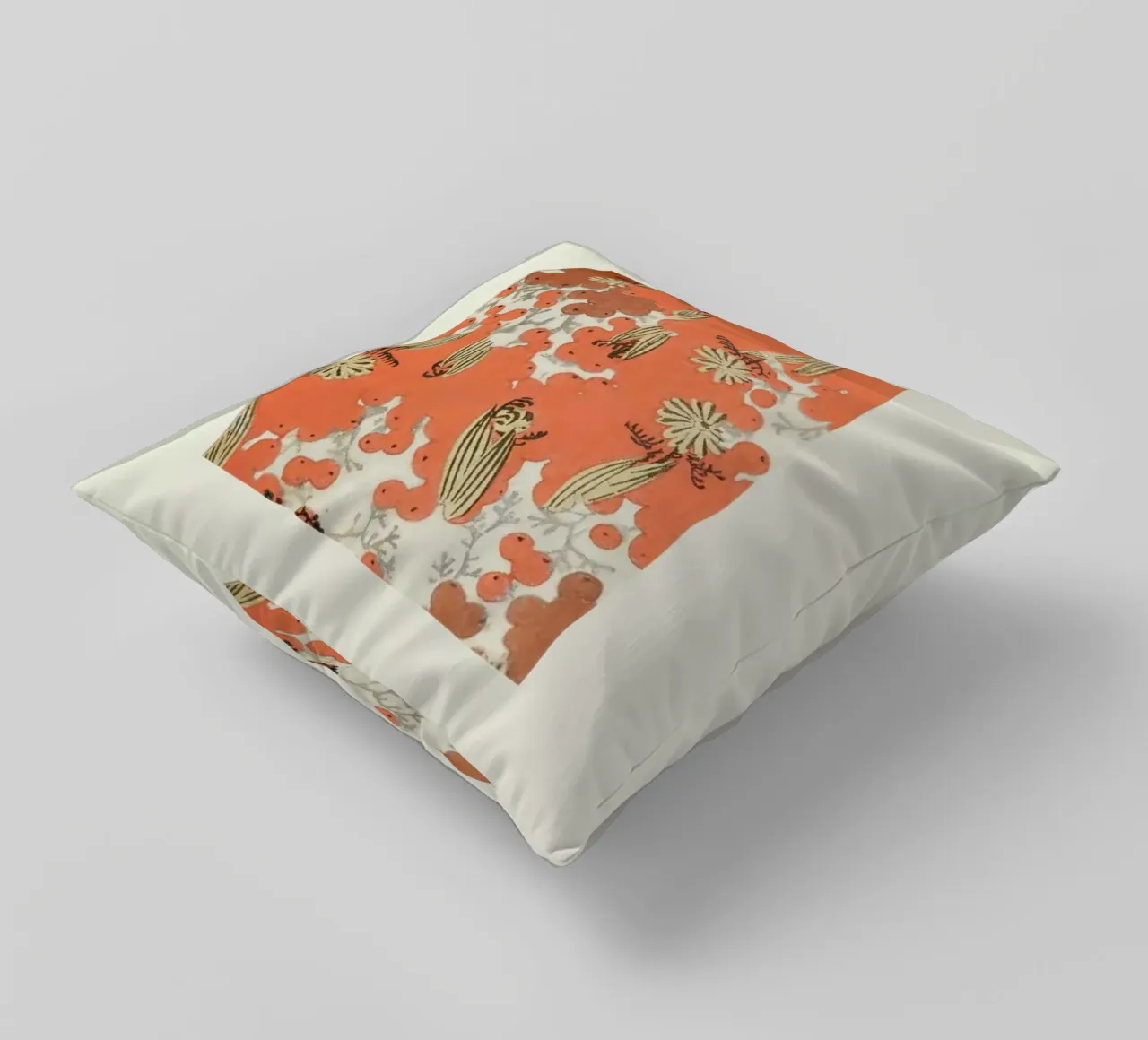 Shin-Bijutsukai - Berry decorative cushion by Vintage by JUNIQE