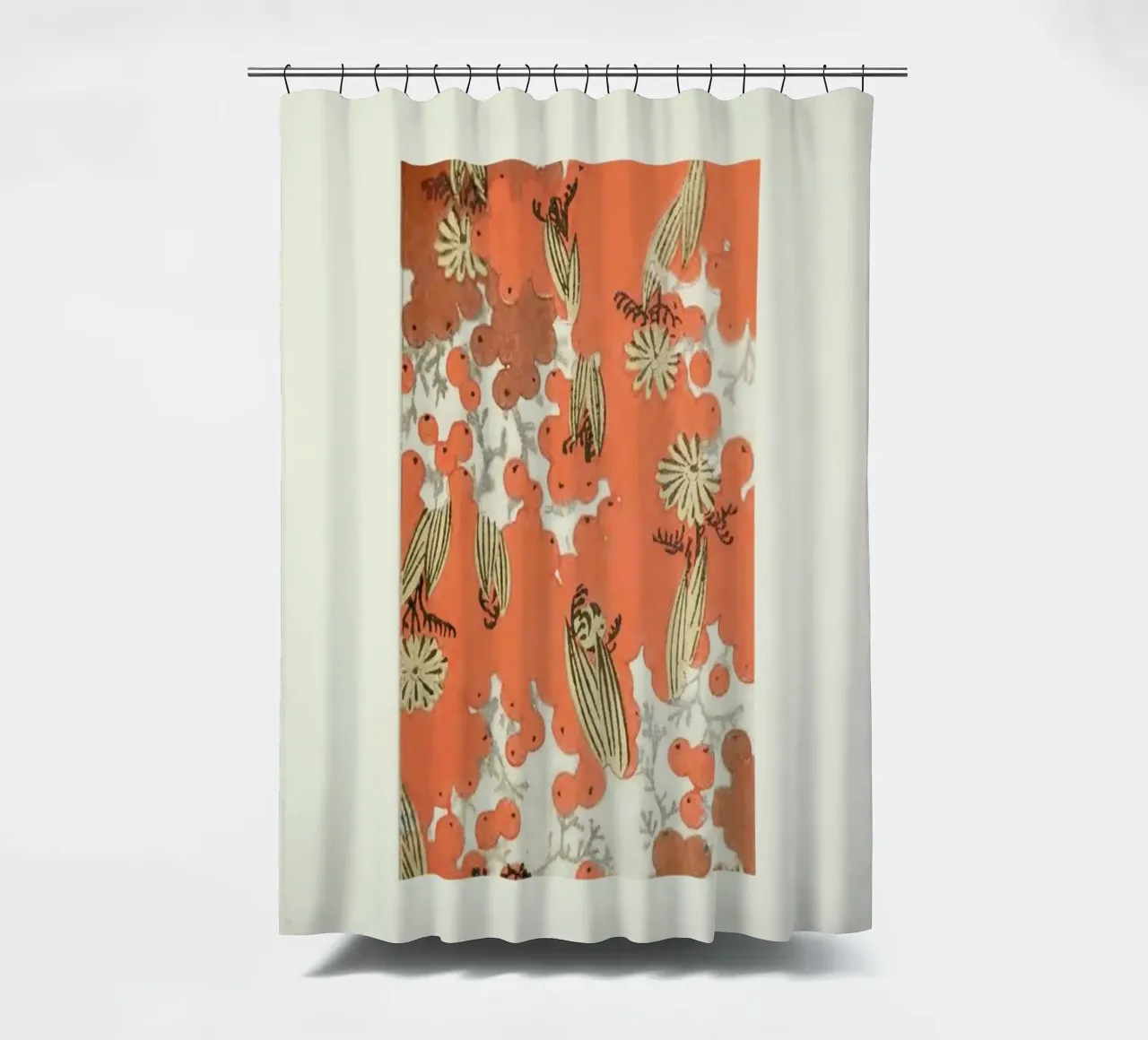 Shin-Bijutsukai - Berry shower curtain by Vintage by JUNIQE