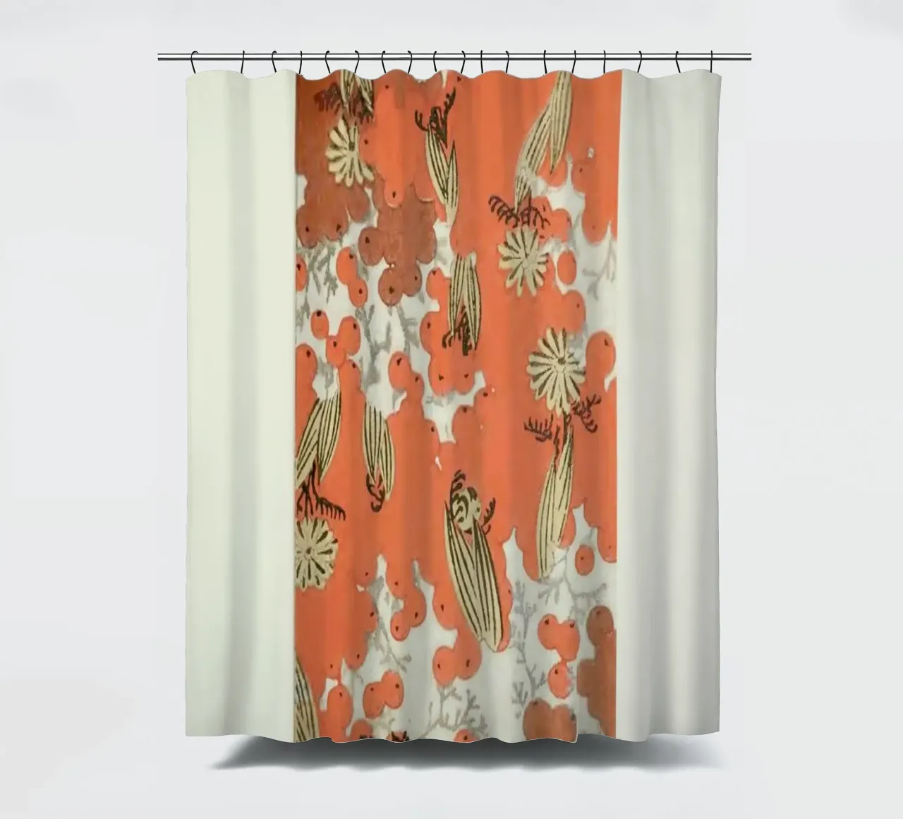 Shin-Bijutsukai - Berry shower curtain by Vintage by JUNIQE