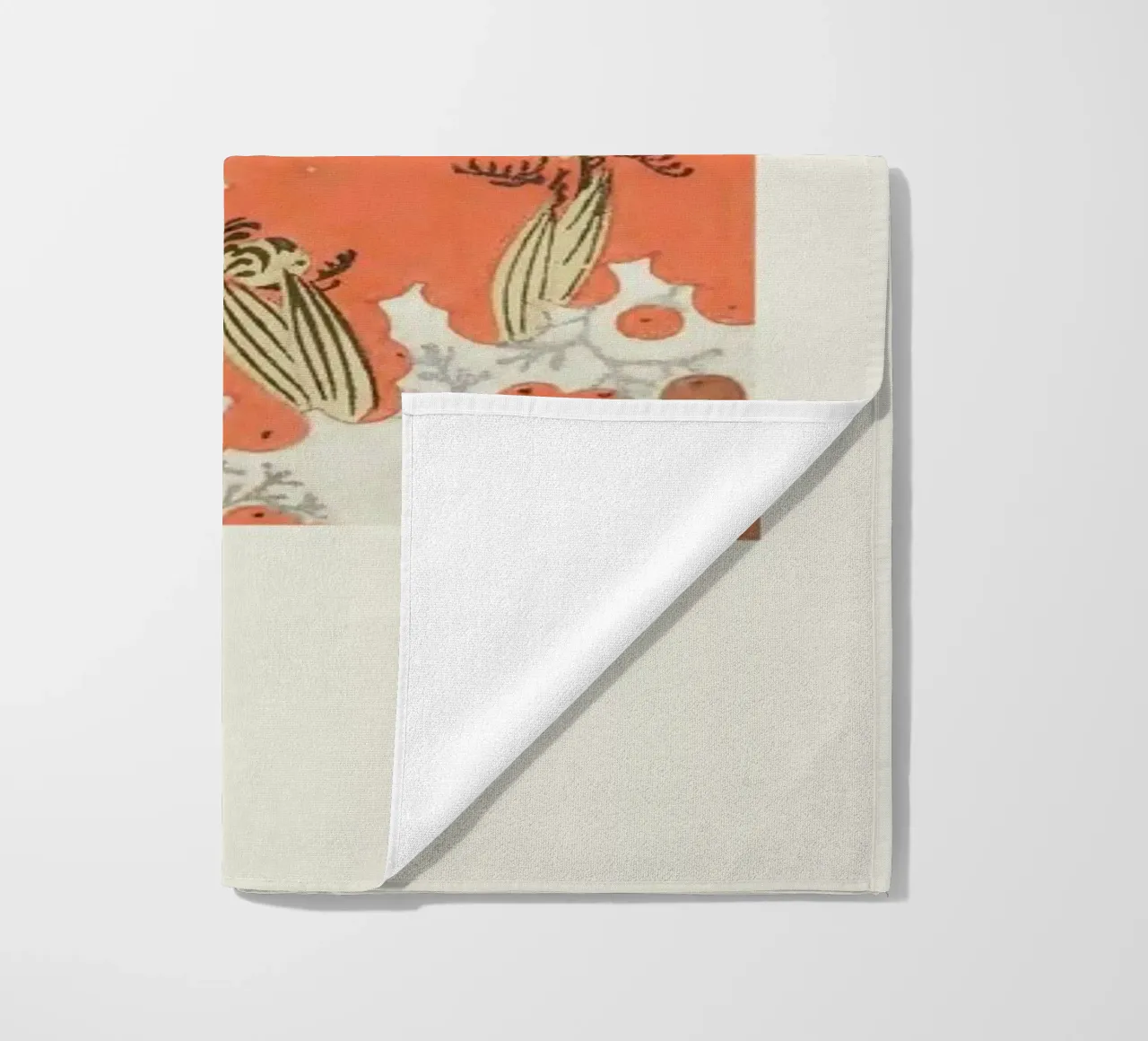 Shin-Bijutsukai - Berry beach towel by Vintage by JUNIQE