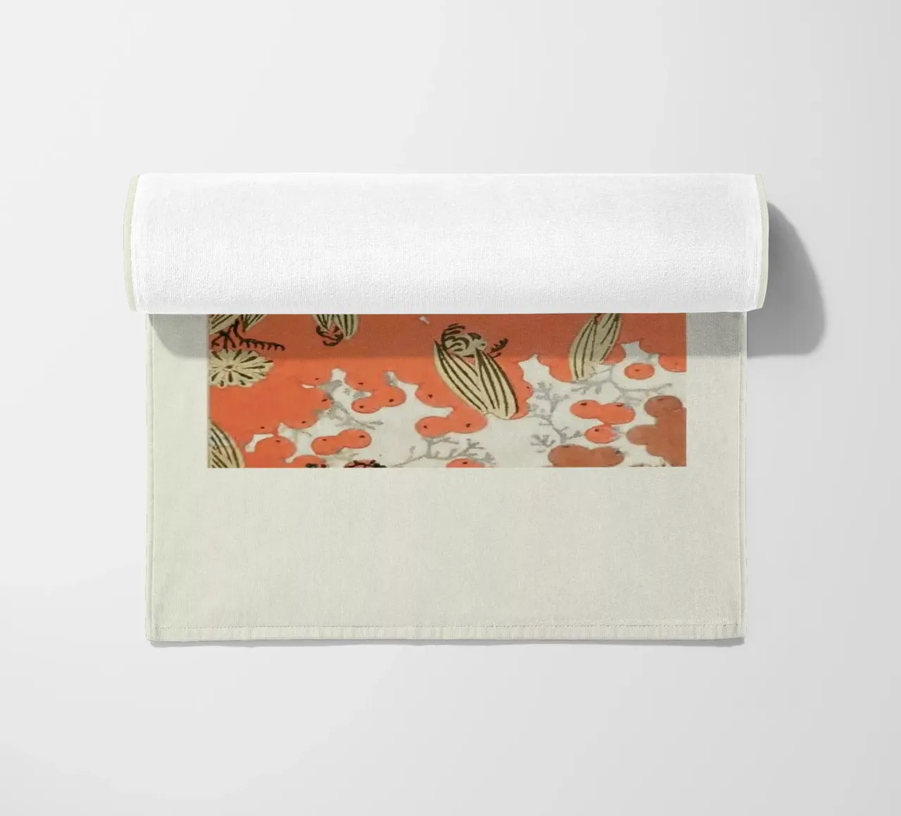 Shin-Bijutsukai - Berry beach towel by Vintage by JUNIQE