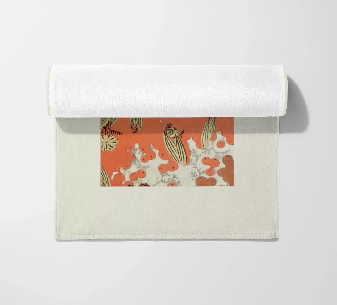 Shin-Bijutsukai - Berry beach towel by Vintage by JUNIQE