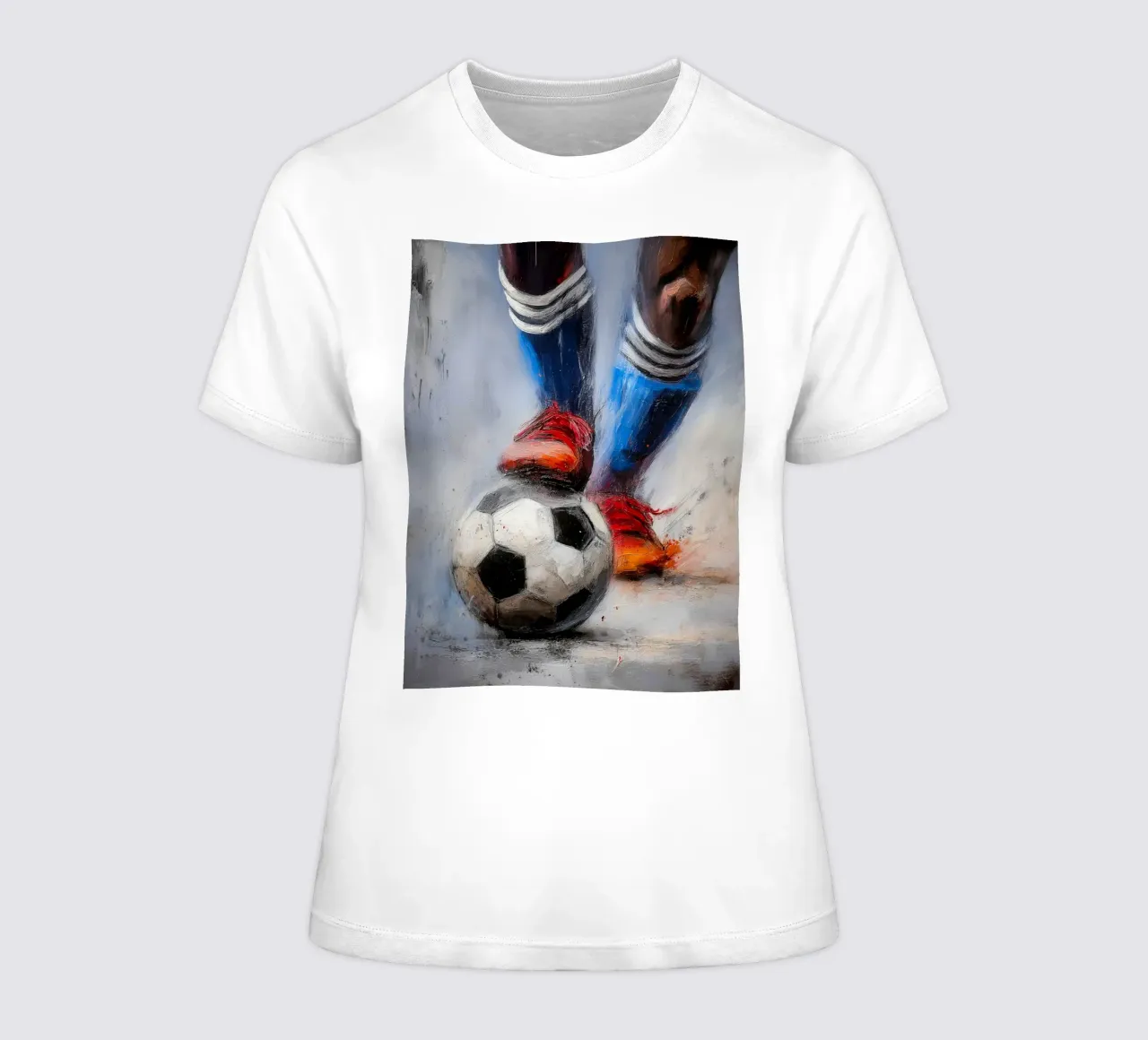 Soccer II women's fitted t-shirt by Kinderherz