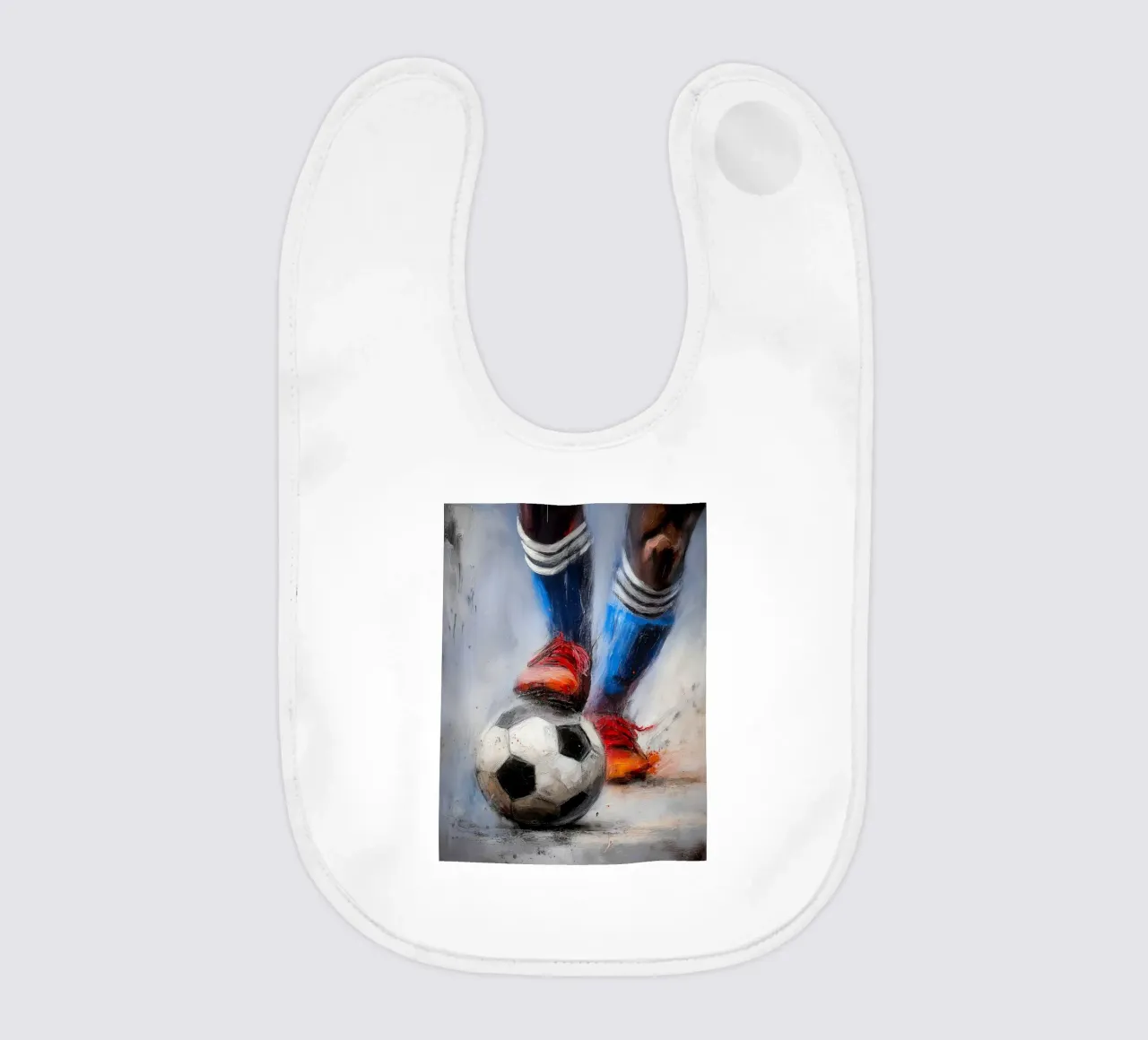 Soccer II baby bib by Kinderherz