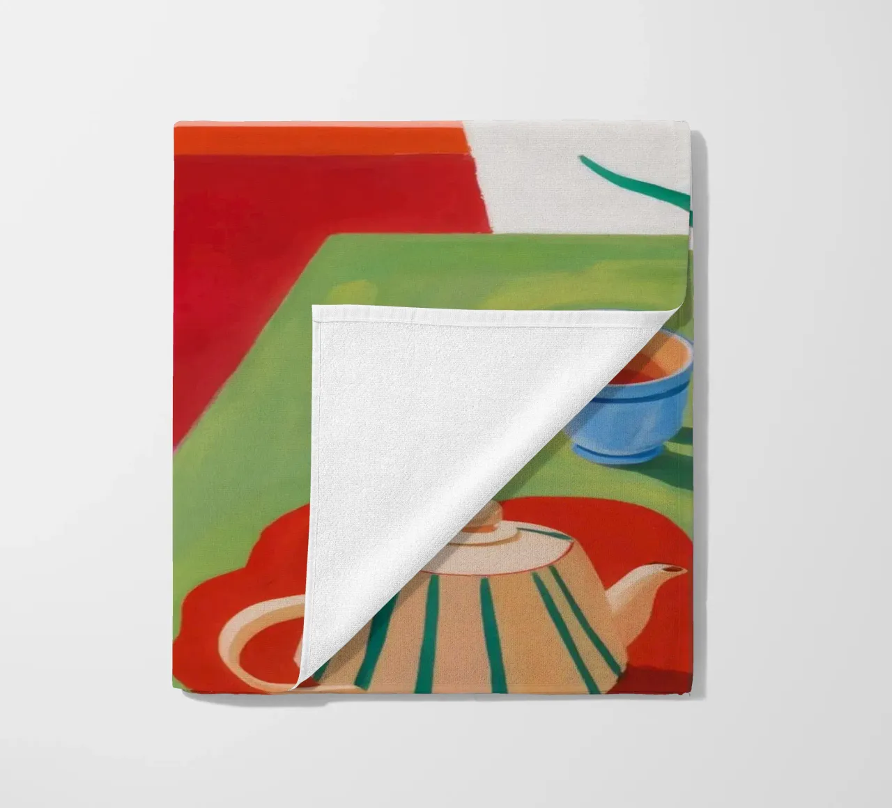 Tea by Twilight beach towel by Mystic Grain