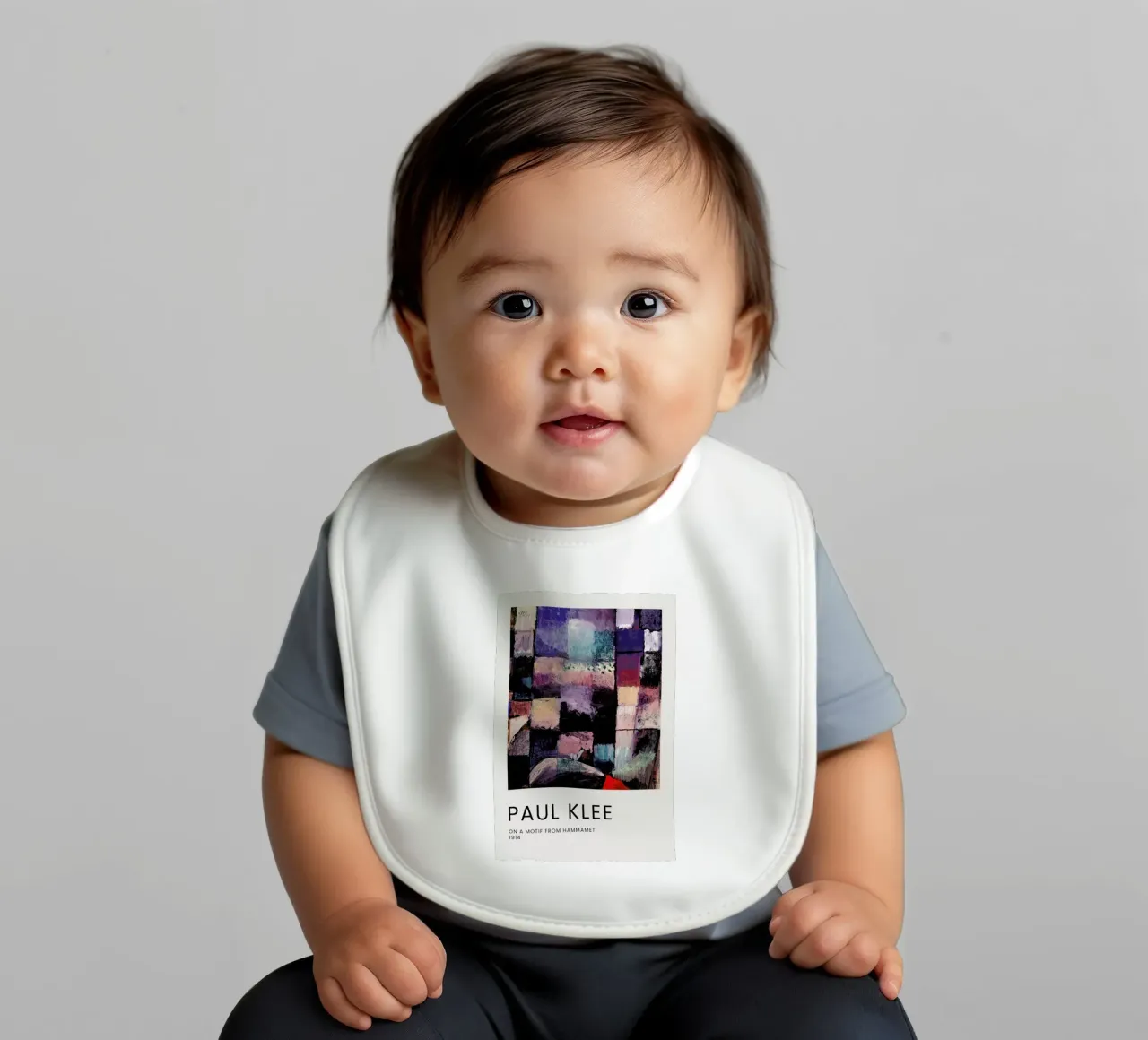Klee - On a Motif from Hammamet baby bib by Vintage by JUNIQE