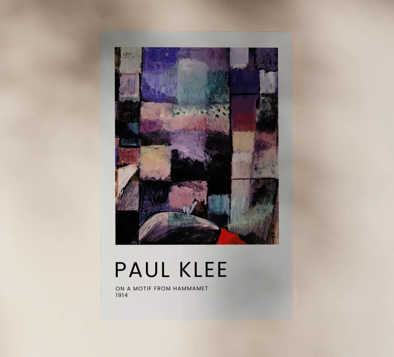 Klee - On a Motif from Hammamet pellicola backlit da Vintage by JUNIQE