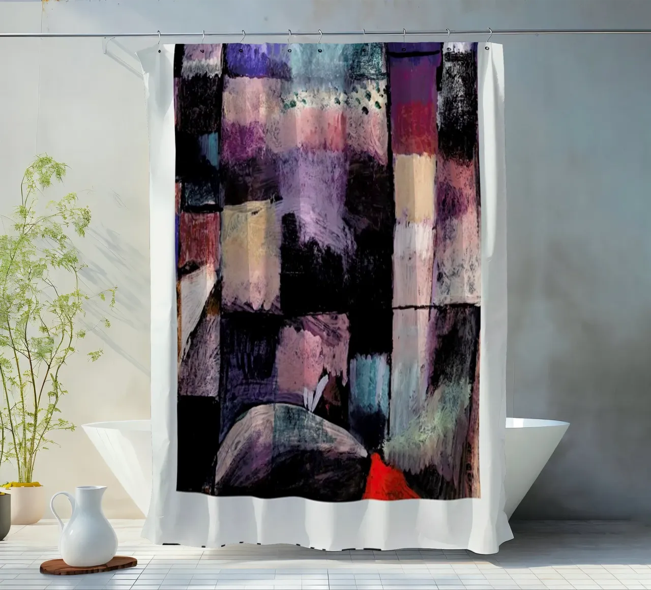 Klee - On a Motif from Hammamet tenda da doccia da Vintage by JUNIQE