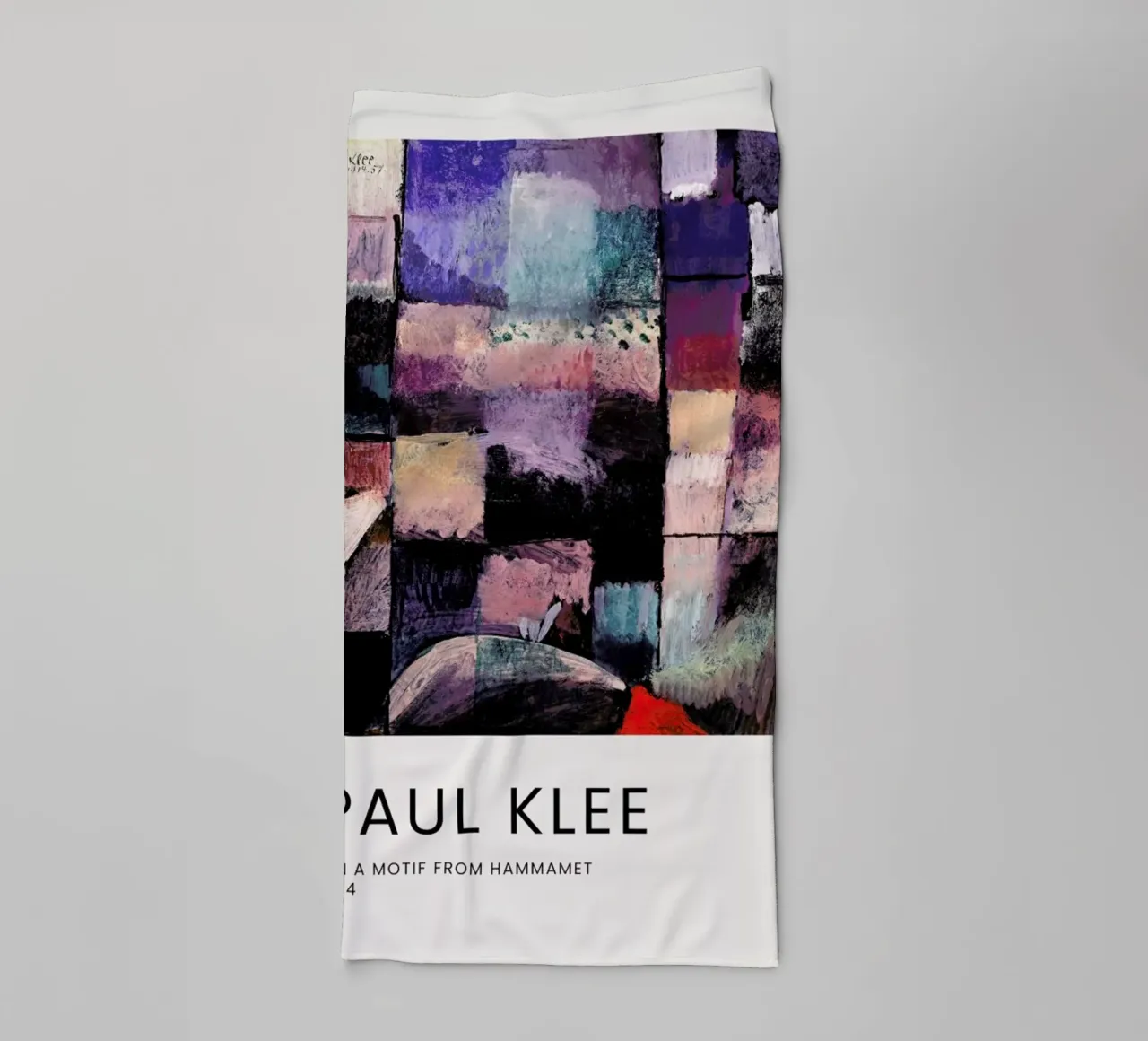 Klee - On a Motif from Hammamet asciugamano da bagno da Vintage by JUNIQE