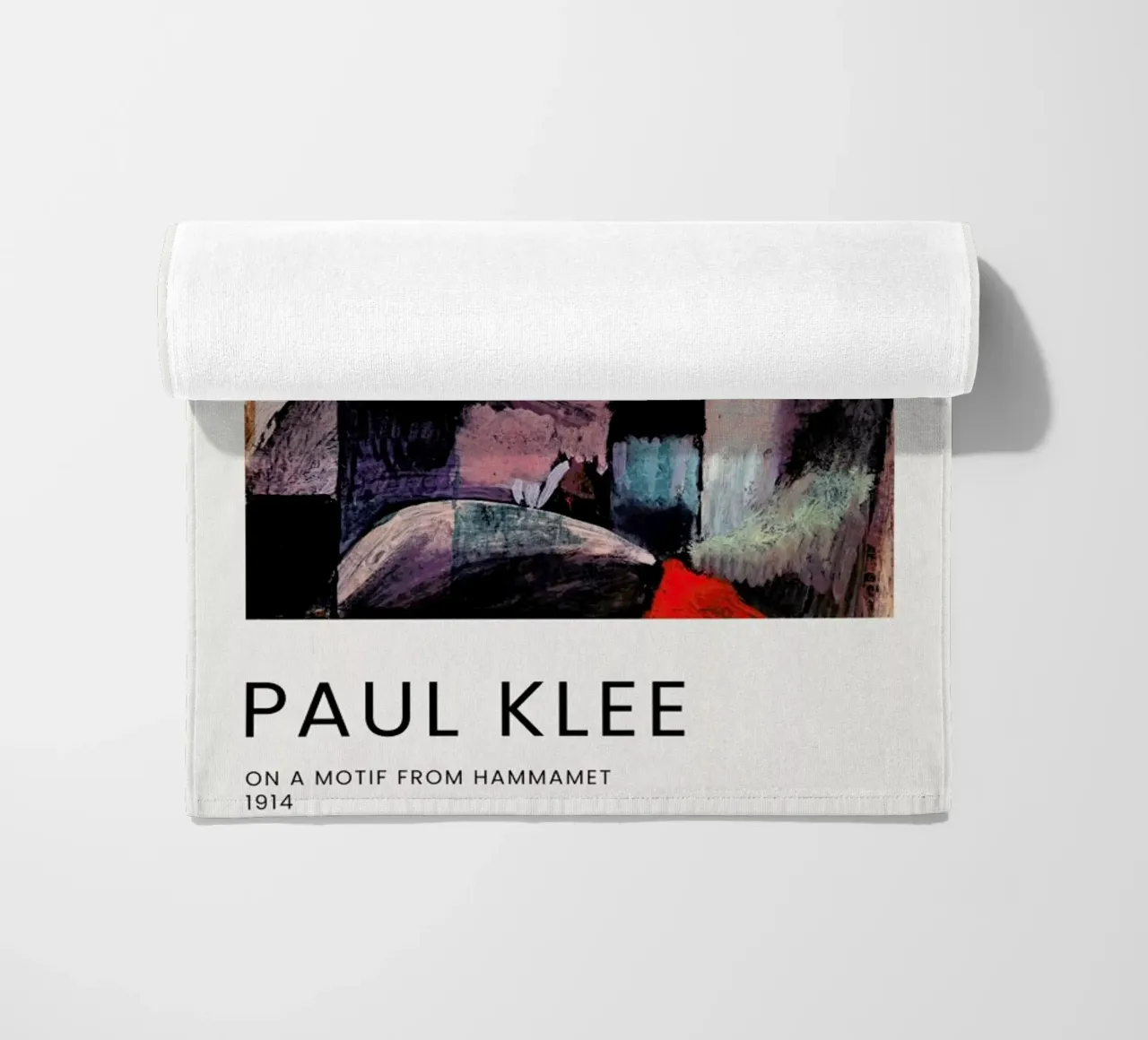 Klee - On a Motif from Hammamet beach towel by Vintage by JUNIQE