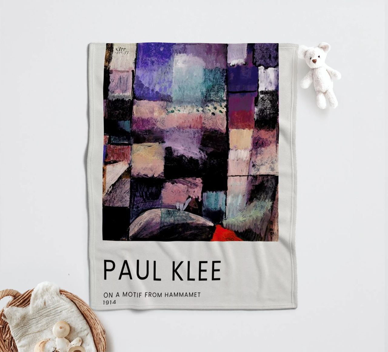 Klee - On a Motif from Hammamet coperta in pile da Vintage by JUNIQE