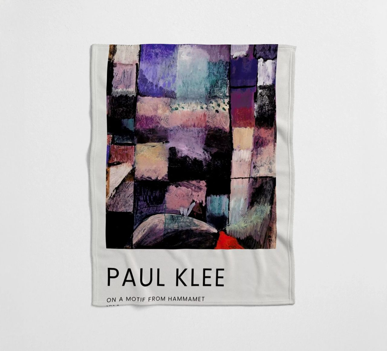 Klee - On a Motif from Hammamet coperta in pile da Vintage by JUNIQE