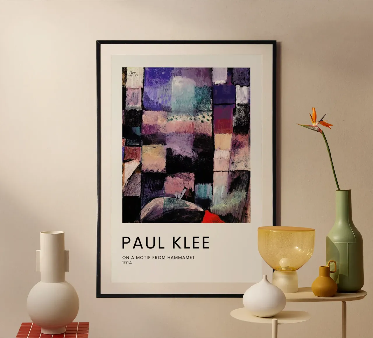 Klee - On a Motif from Hammamet carta hahnemühle da Vintage by JUNIQE