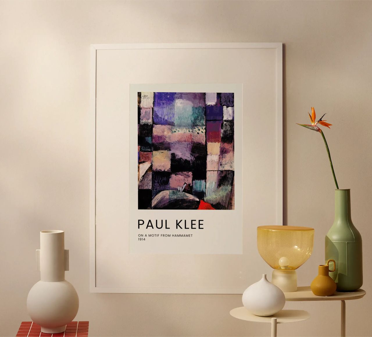 Klee - On a Motif from Hammamet carta hahnemühle da Vintage by JUNIQE