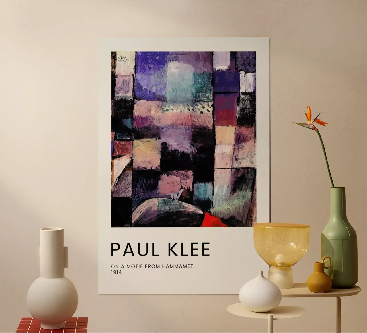 Klee - On a Motif from Hammamet carta hahnemühle da Vintage by JUNIQE