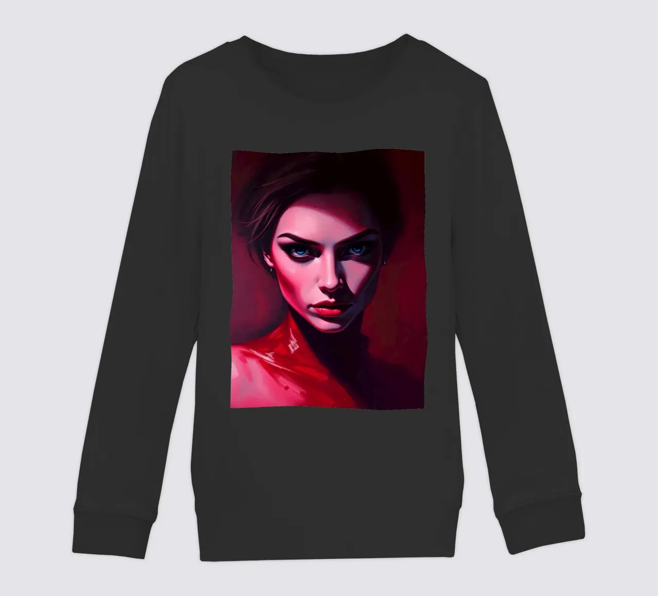 donna che mostra colori vivaci e un'espressione intensa felpa bambino da DesignDoodle