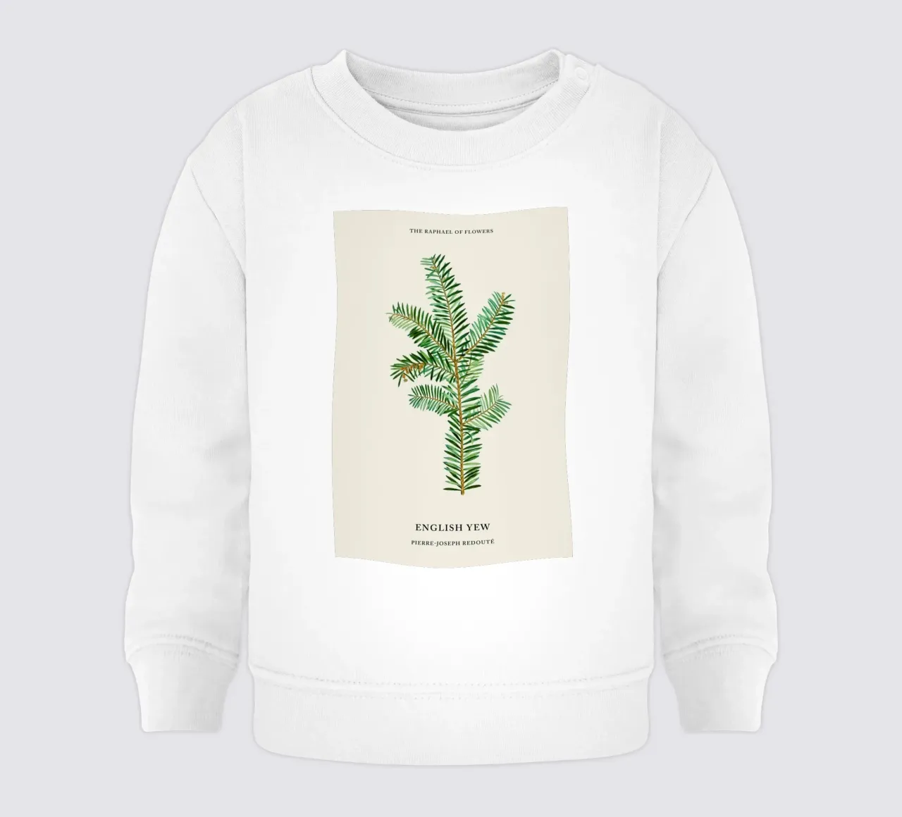 Pierre-Joseph Redouté - English Yew felpa neonato da Vintage by JUNIQE