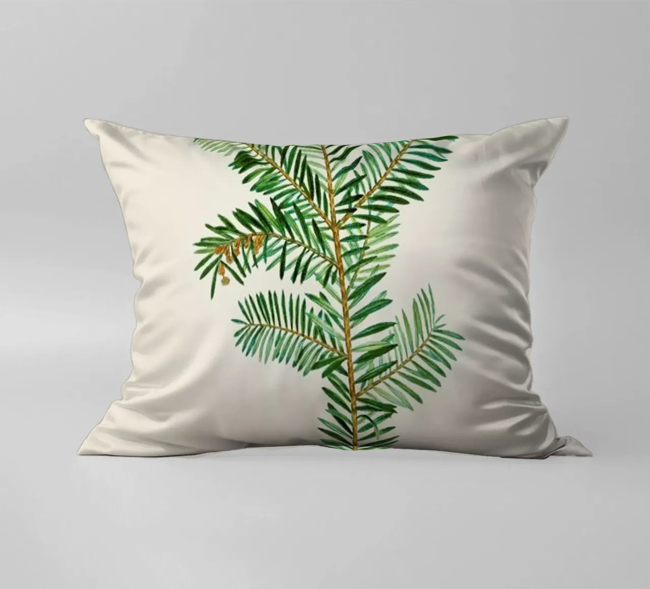 Pierre-Joseph Redouté - English Yew cuscino da Vintage by JUNIQE