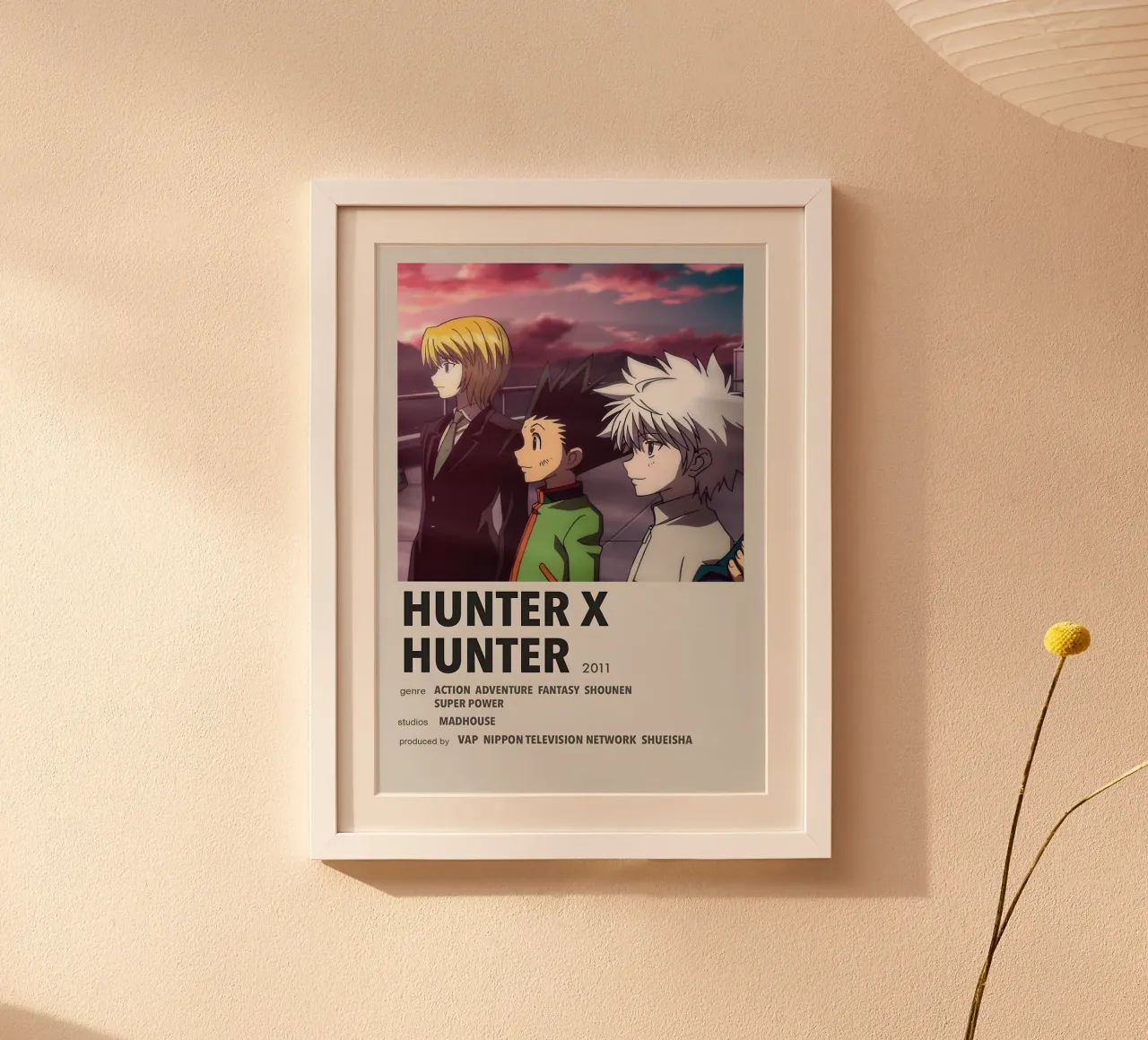 HUNTER X HUNTER 2011 poster con telaio in plastica da Totoya