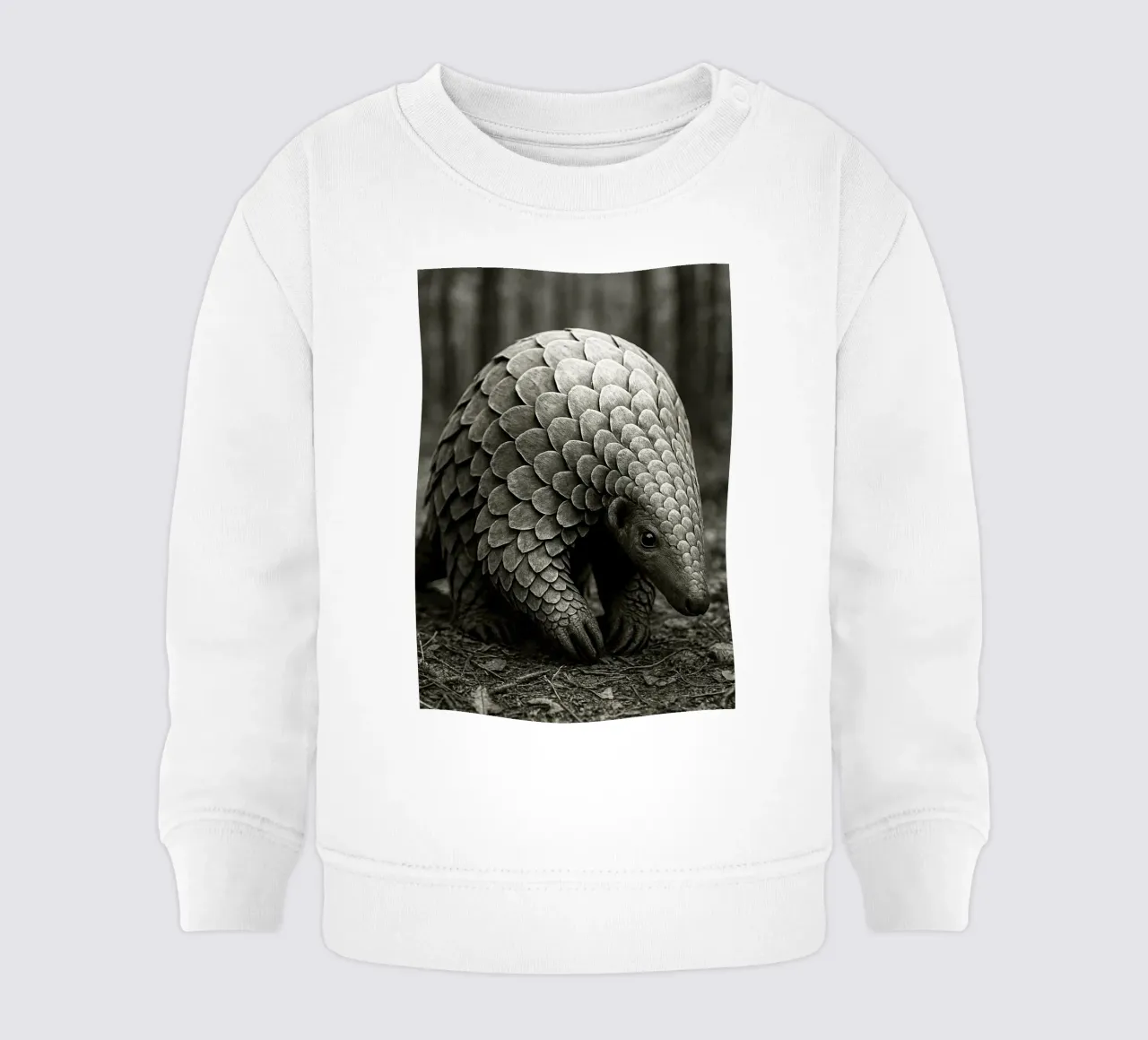 Schuppentier Schwarz-Weiß-Fotografie Baby Sweatshirt von the gunduls