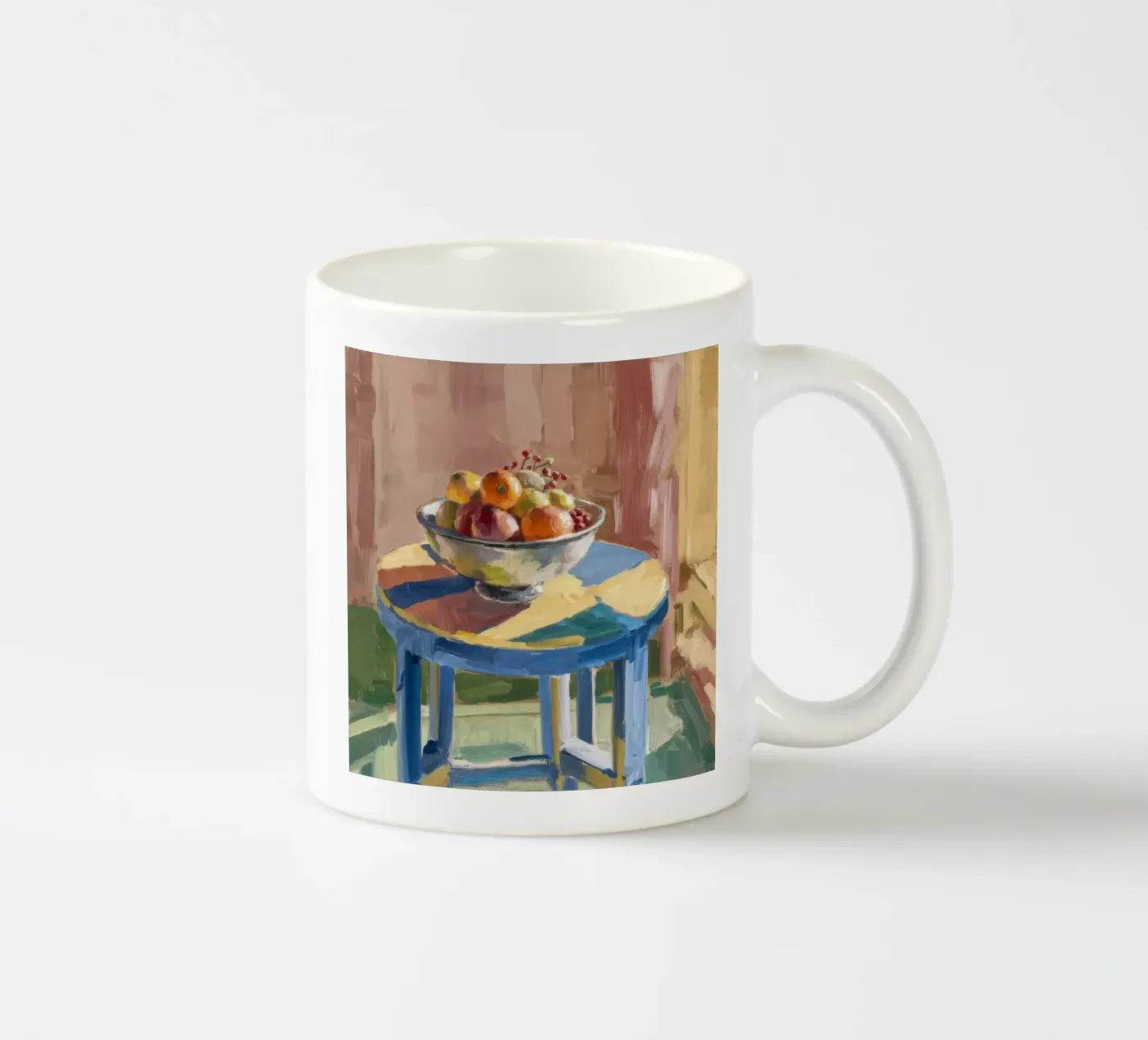 Fruit Table Harmony ceramic mug by Mystic Grain