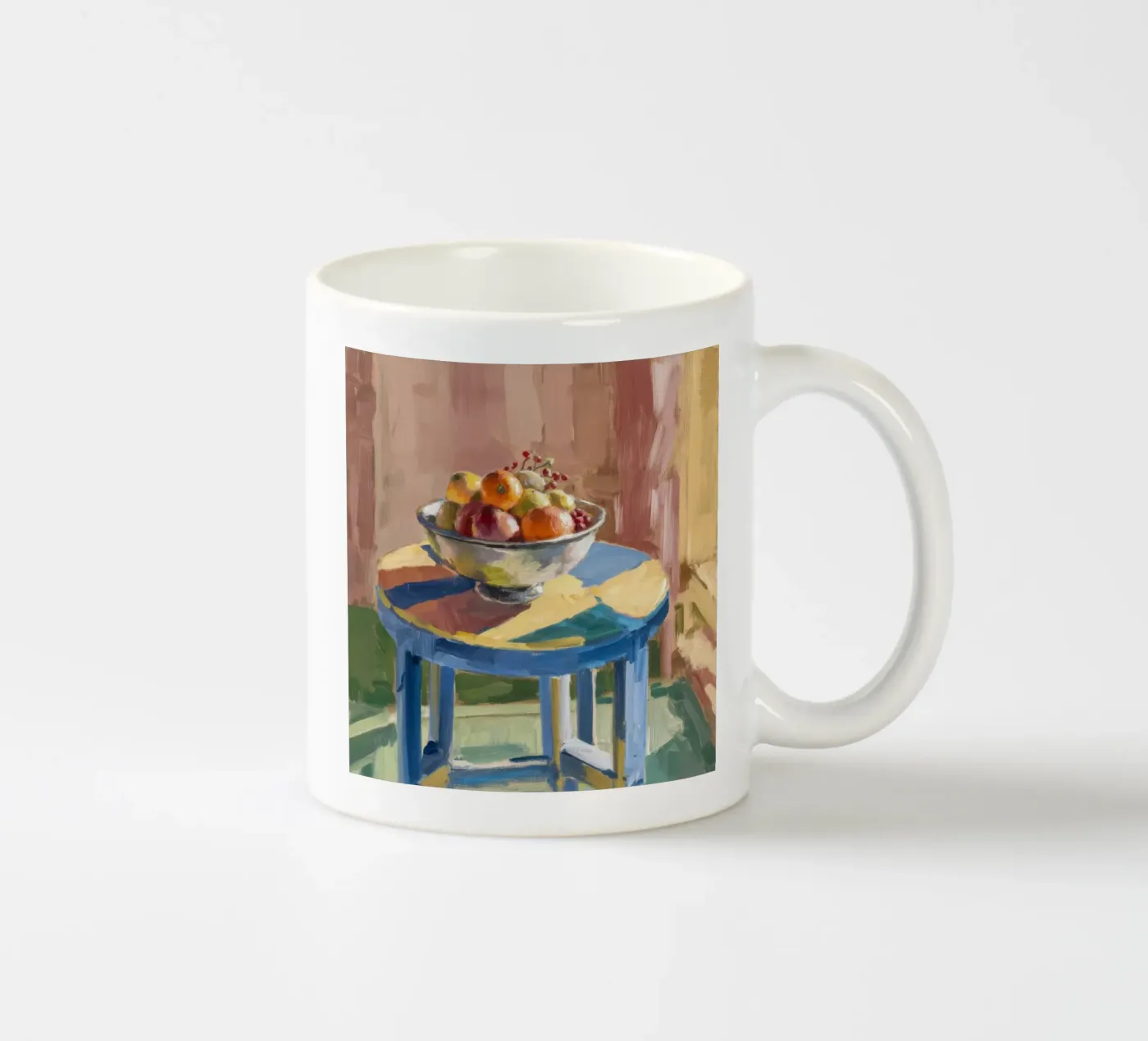 Fruit Table Harmony ceramic mug by Mystic Grain