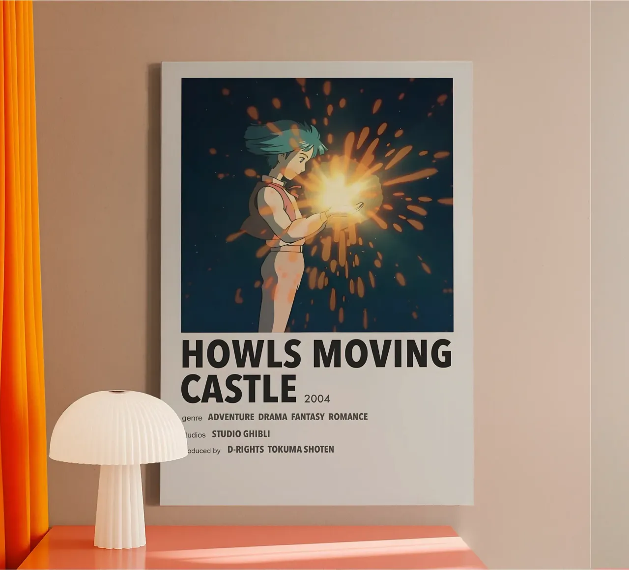 HOWLS MOVING CASTLE 2004 tela con Cornice a cassetta da Totoya