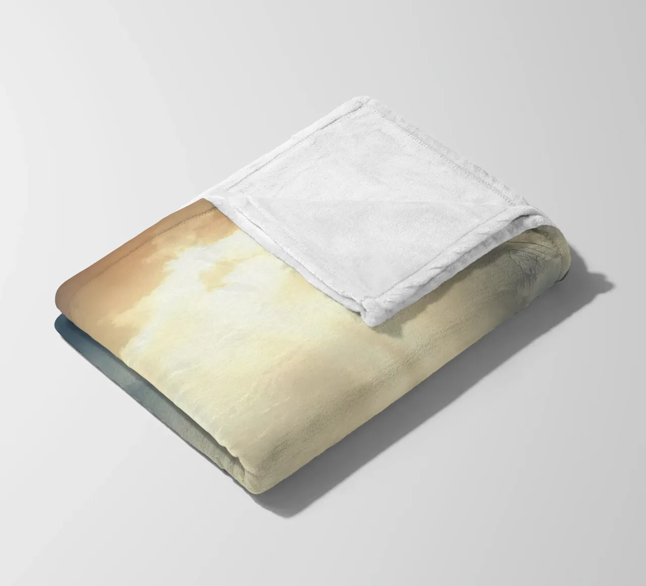 Raggi di sole che si infrangono tra le nuvole scure coperta in pile da DesignDoodle