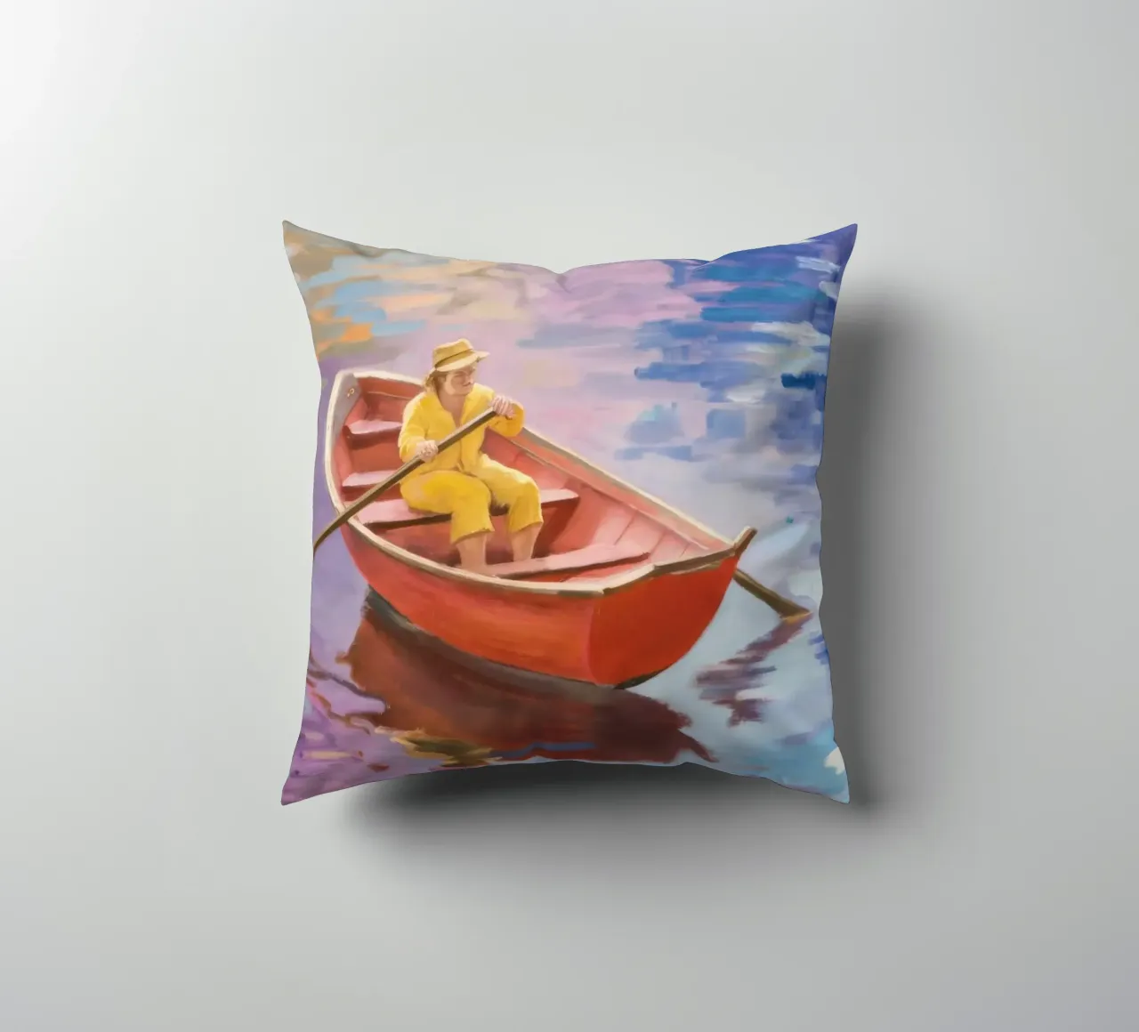 Solitude in Row decorative cushion by Mystic Grain