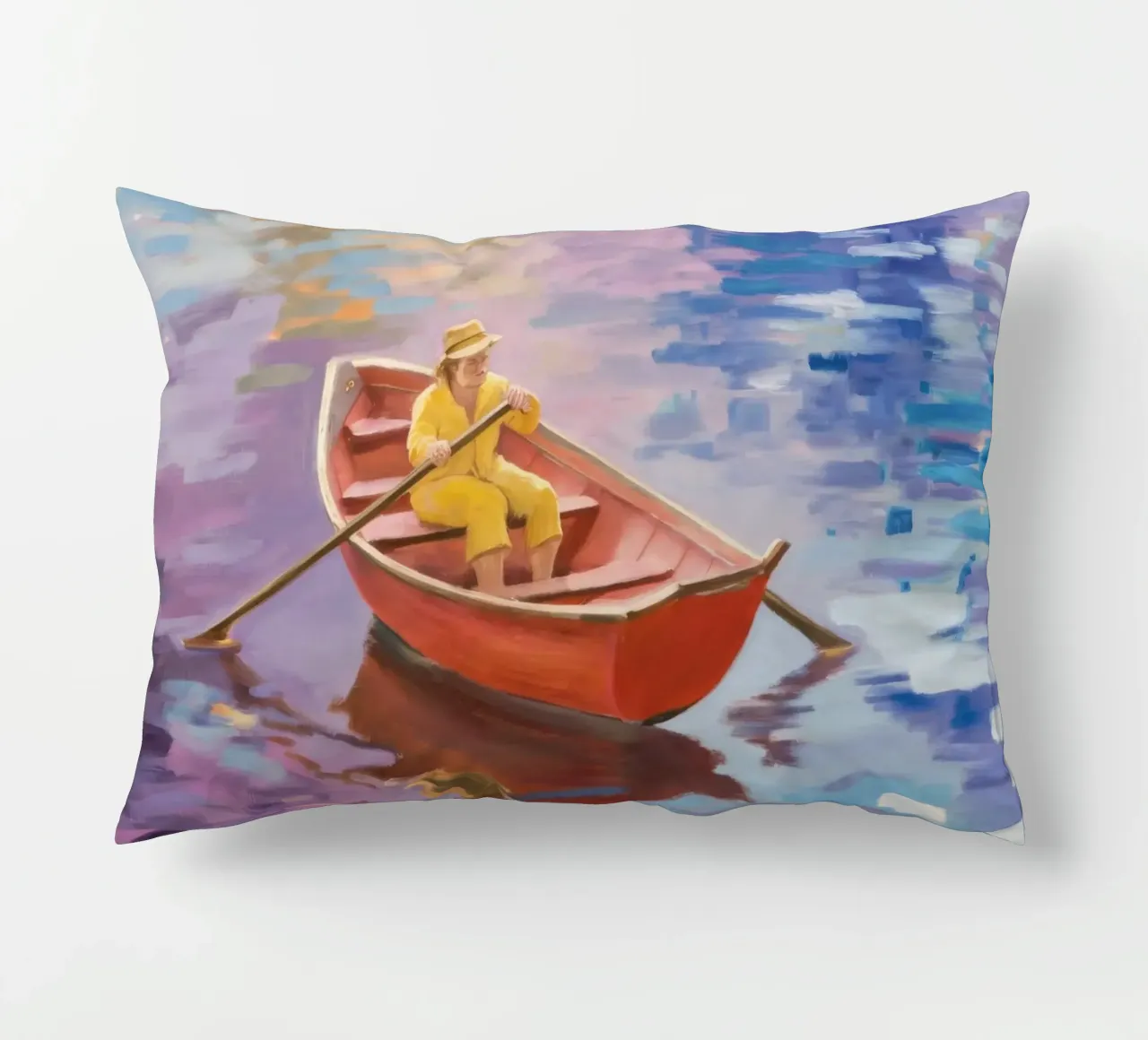 Solitude in Row decorative cushion by Mystic Grain
