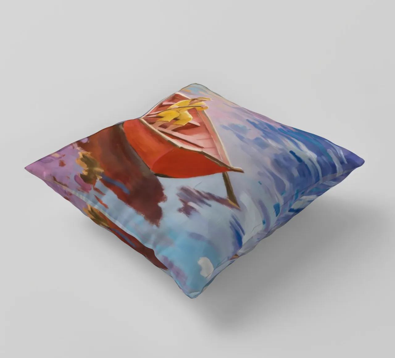 Solitude in Row decorative cushion by Mystic Grain