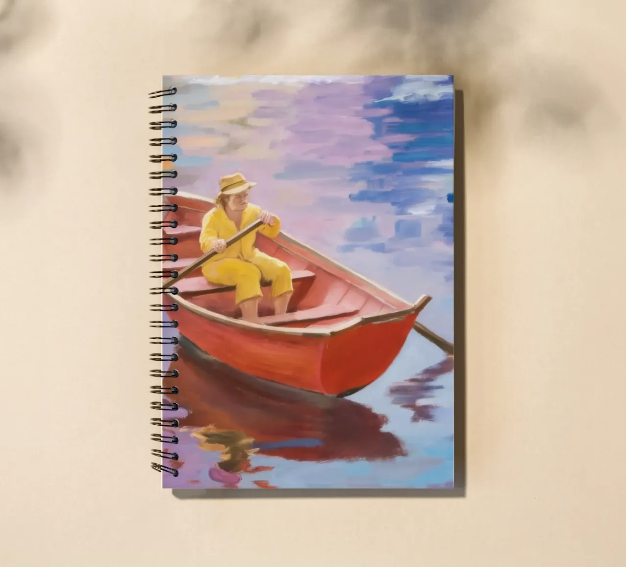 Solitude in Row spiral notebook by Mystic Grain