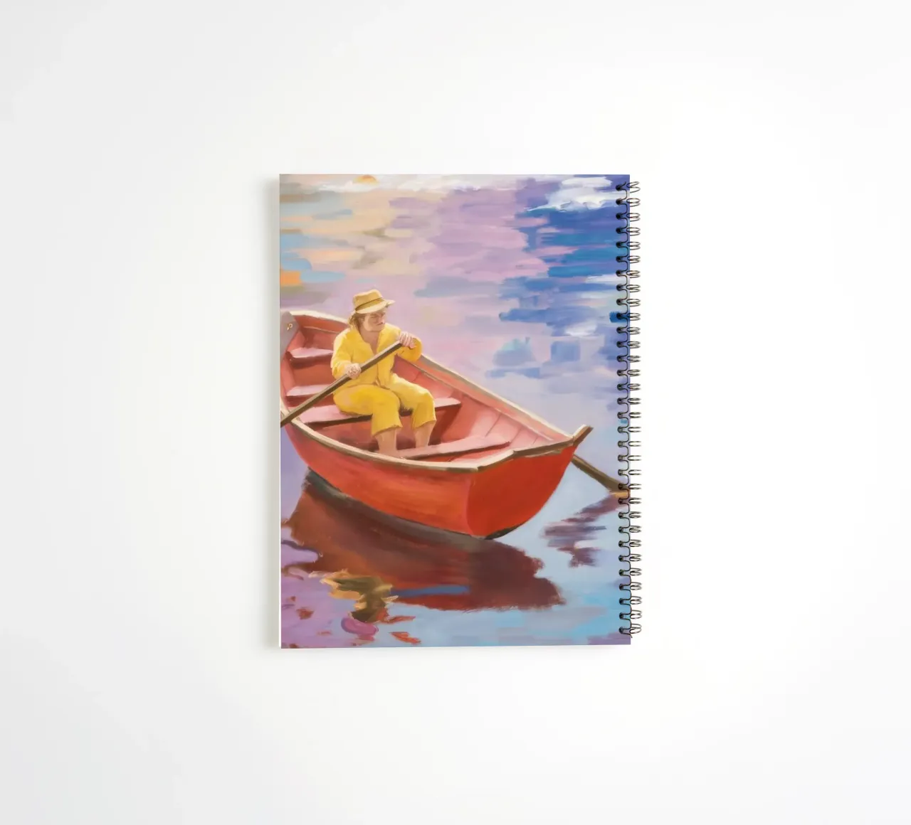 Solitude in Row spiral notebook by Mystic Grain