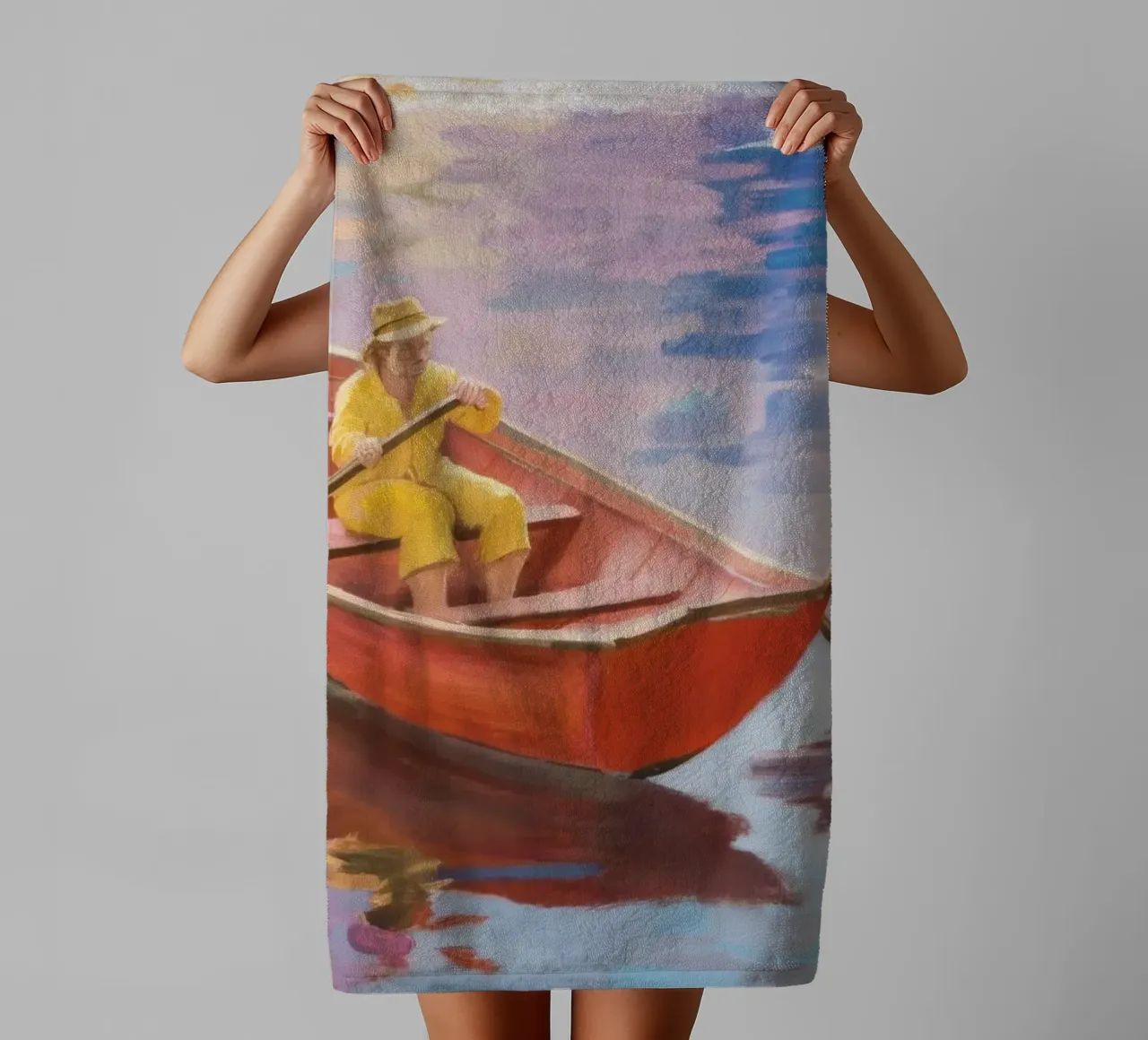 Solitude in Row towel by Mystic Grain