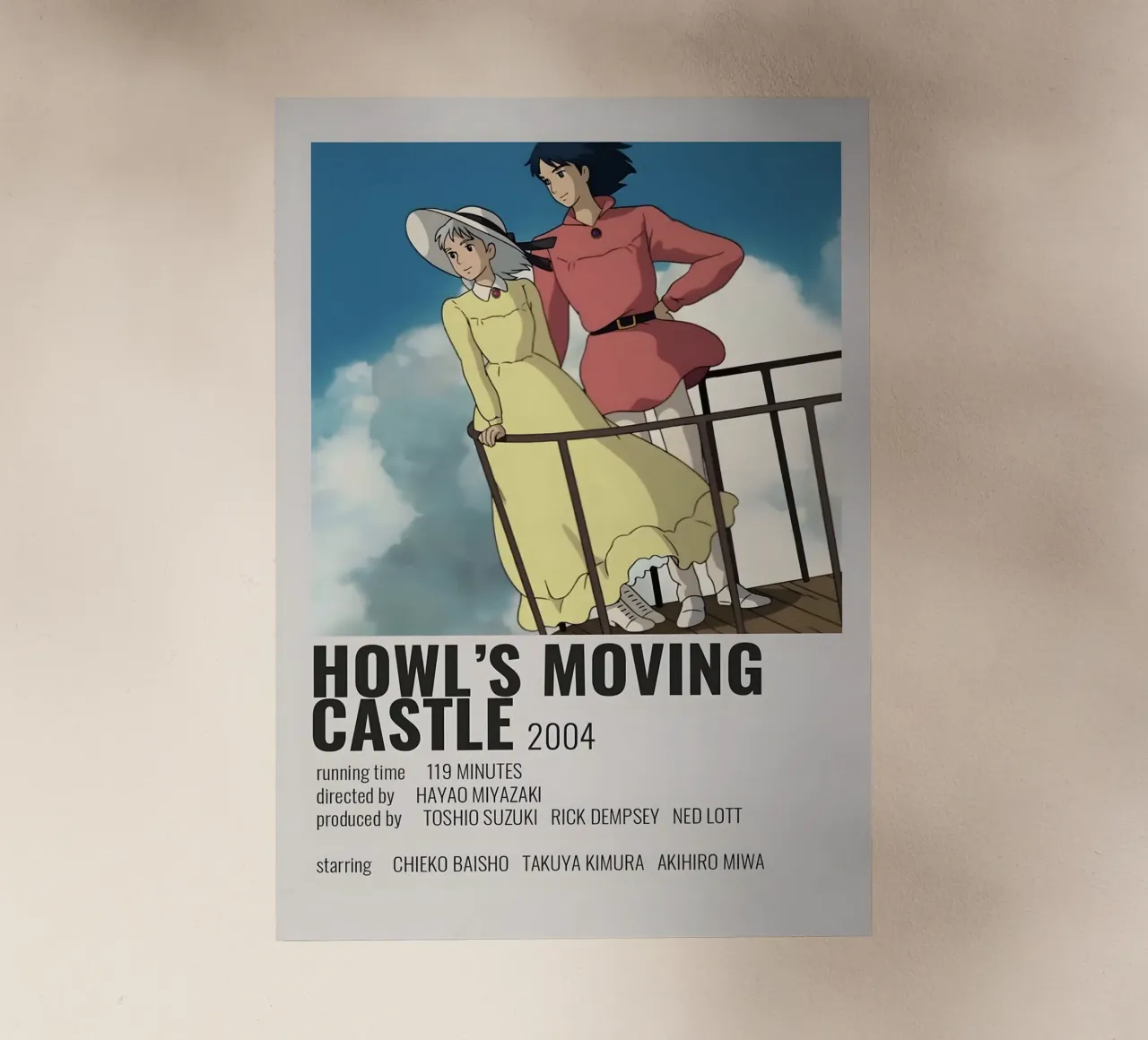 HOWL'S MOVING CASTLE  2004 pellicola backlit da Totoya