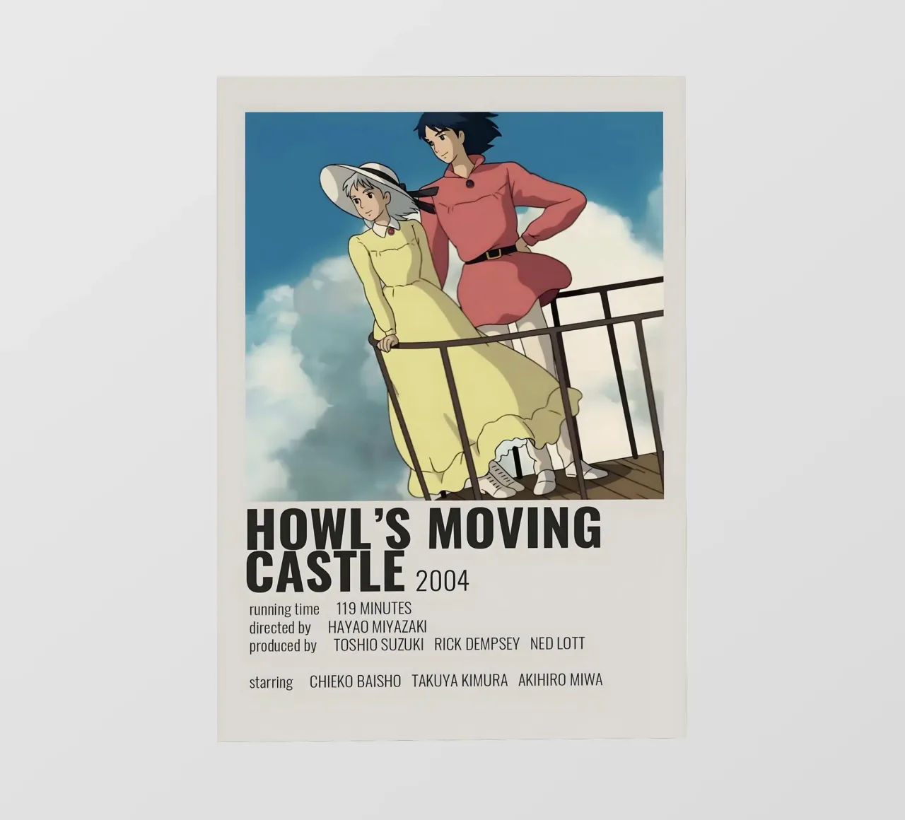 HOWL'S MOVING CASTLE  2004 pellicola backlit da Totoya