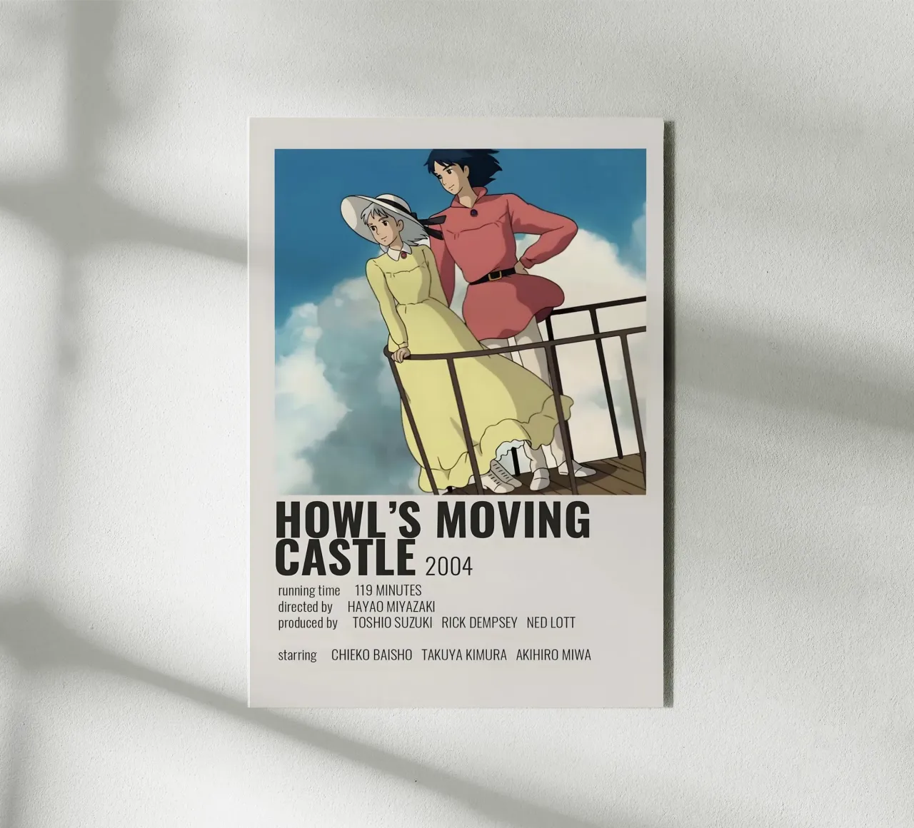 HOWL'S MOVING CASTLE  2004 alluminio dibond da Totoya
