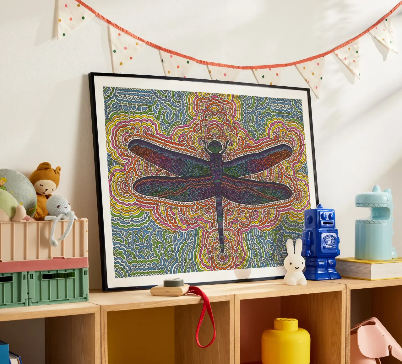 Dragonfly Drawing Meditation carta hahnemühle da KP Design
