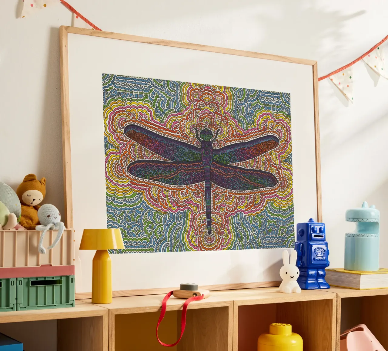 Dragonfly Drawing Meditation carta hahnemühle da KP Design