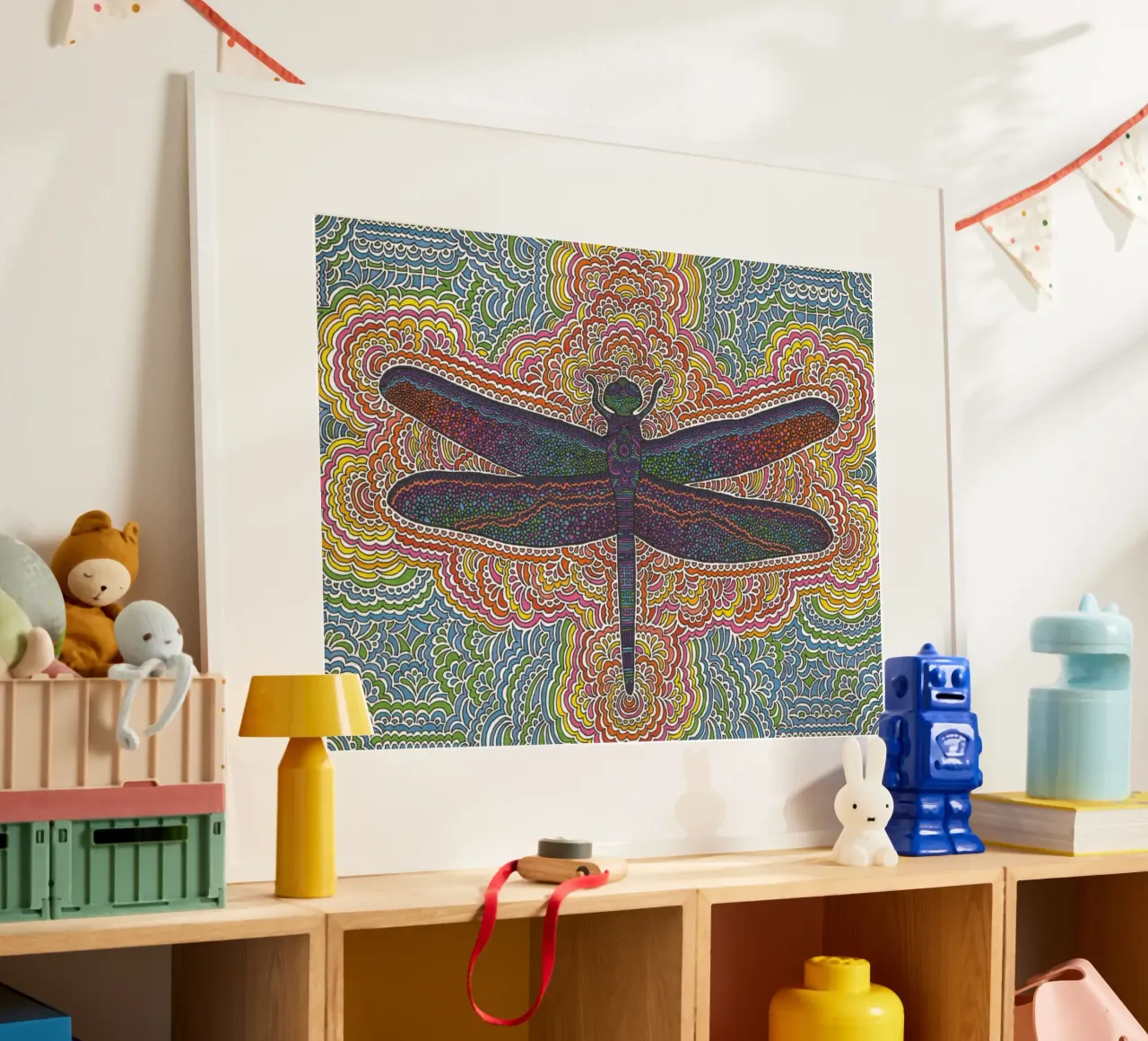 Dragonfly Drawing Meditation carta hahnemühle da KP Design
