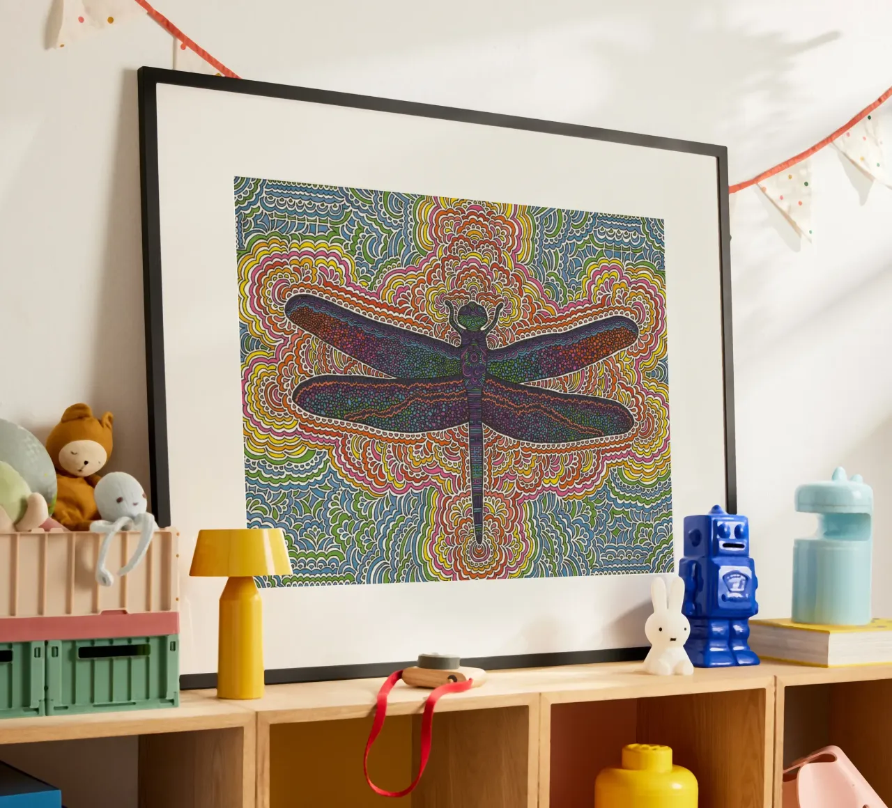 Dragonfly Drawing Meditation carta hahnemühle da KP Design