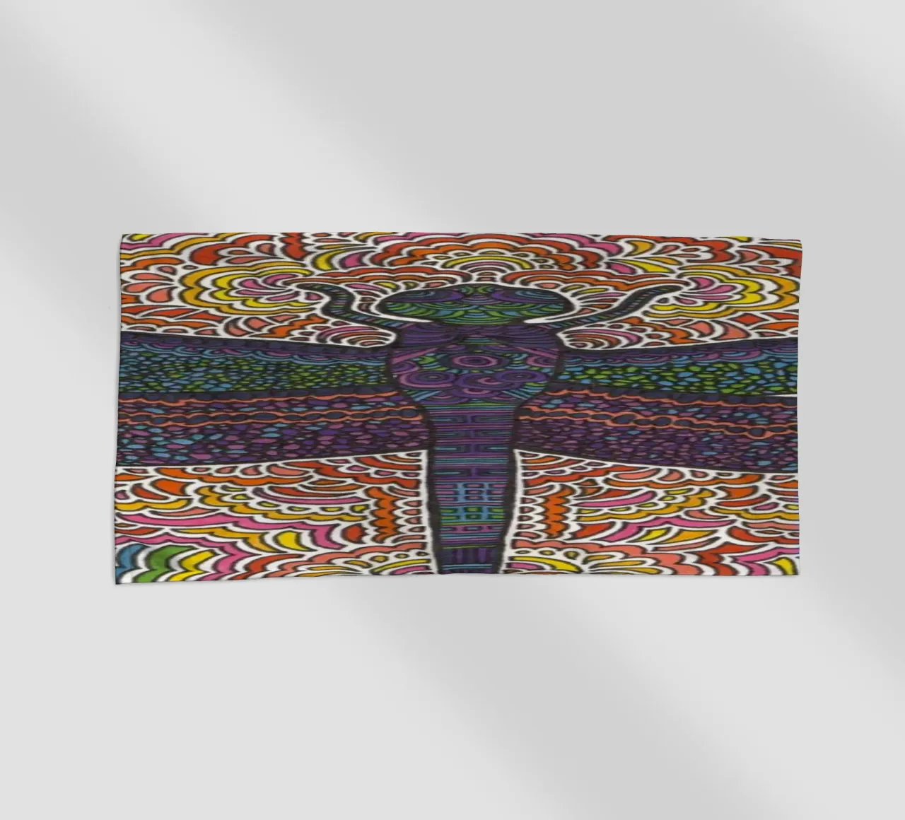 Dragonfly Drawing Meditation telo mare da KP Design