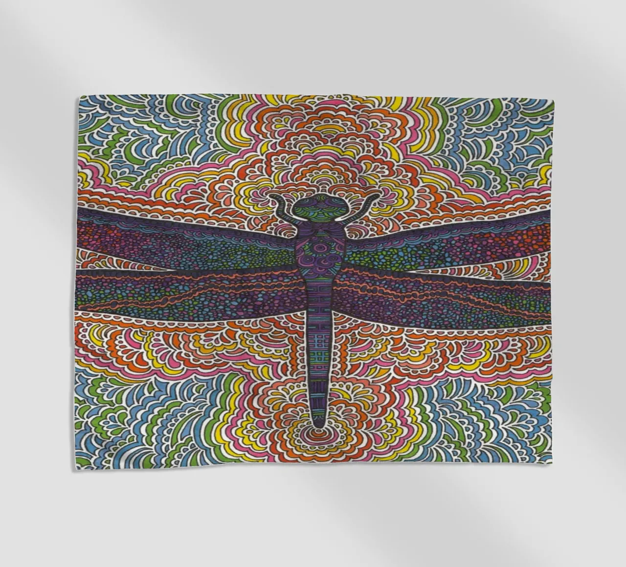 Dragonfly Drawing Meditation telo mare da KP Design
